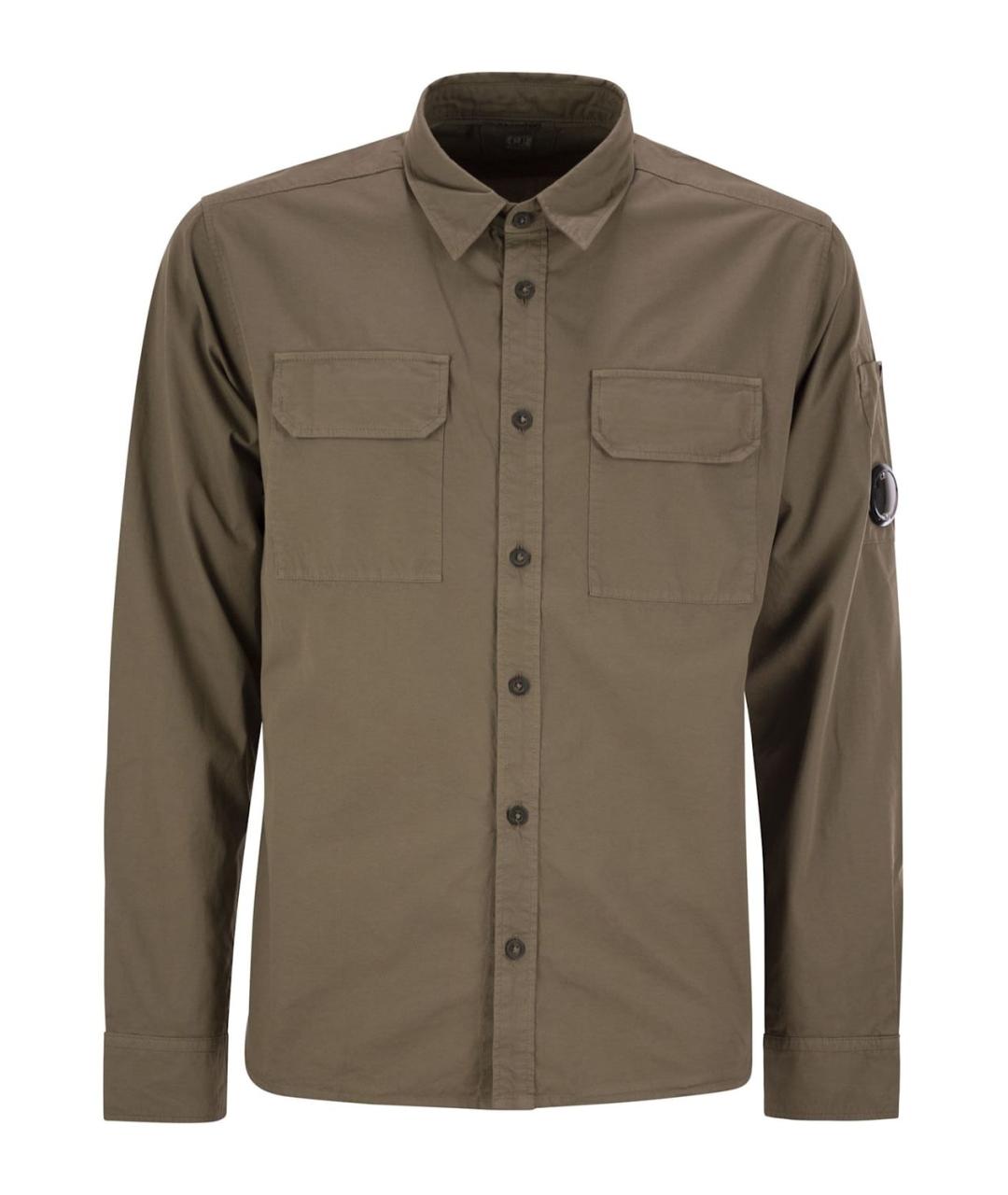 CP COMPANY Коричневая хлопковая кэжуал рубашка, фото 1