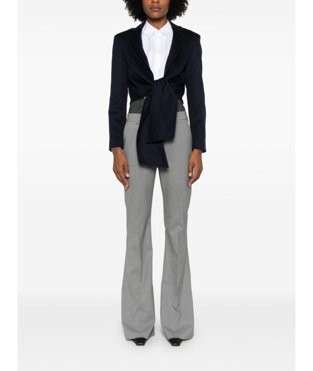 MAX MARA Синий шерстяной жакет/пиджак, фото 2