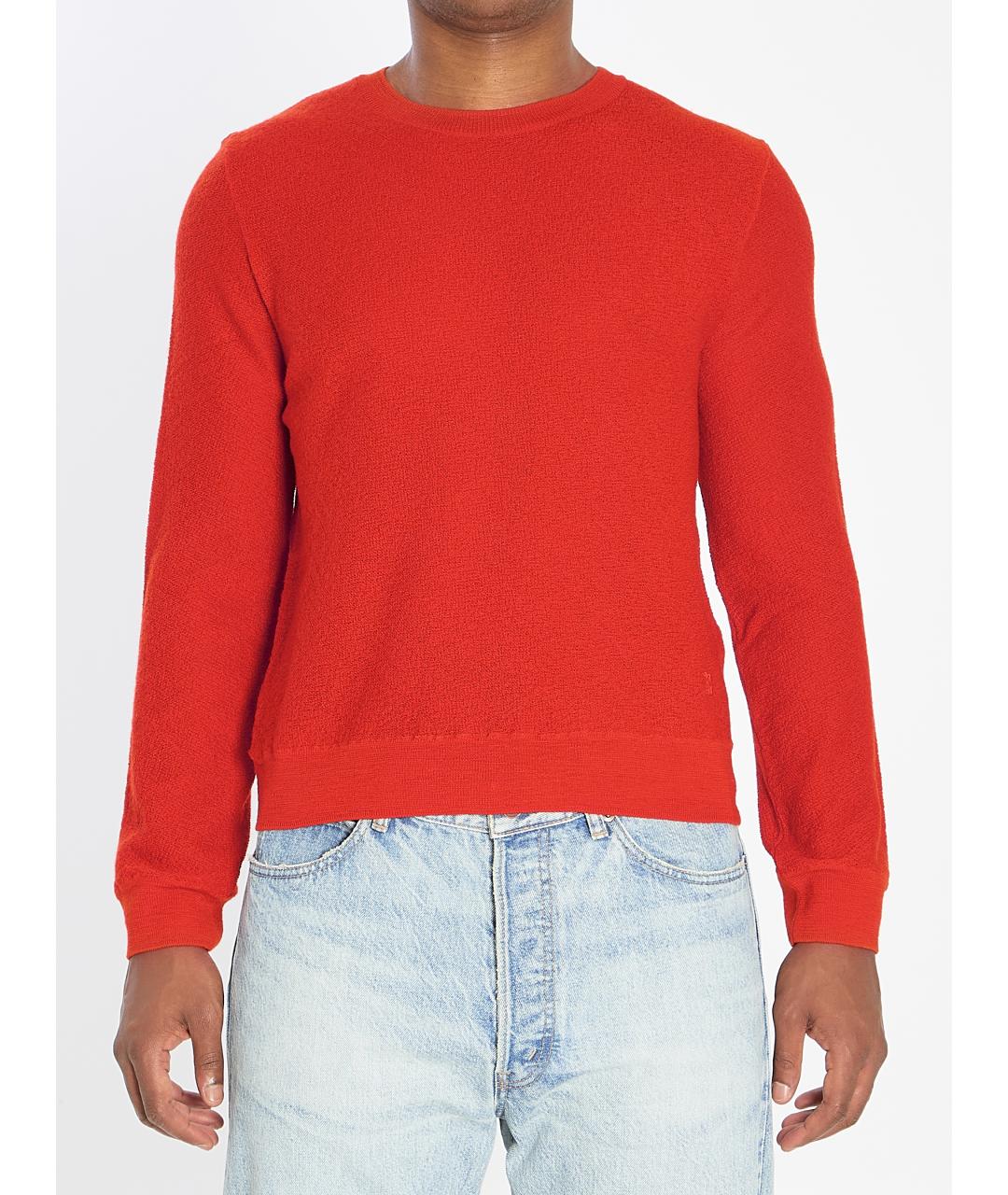 CELINE Красный шерстяной джемпер / свитер, фото 2