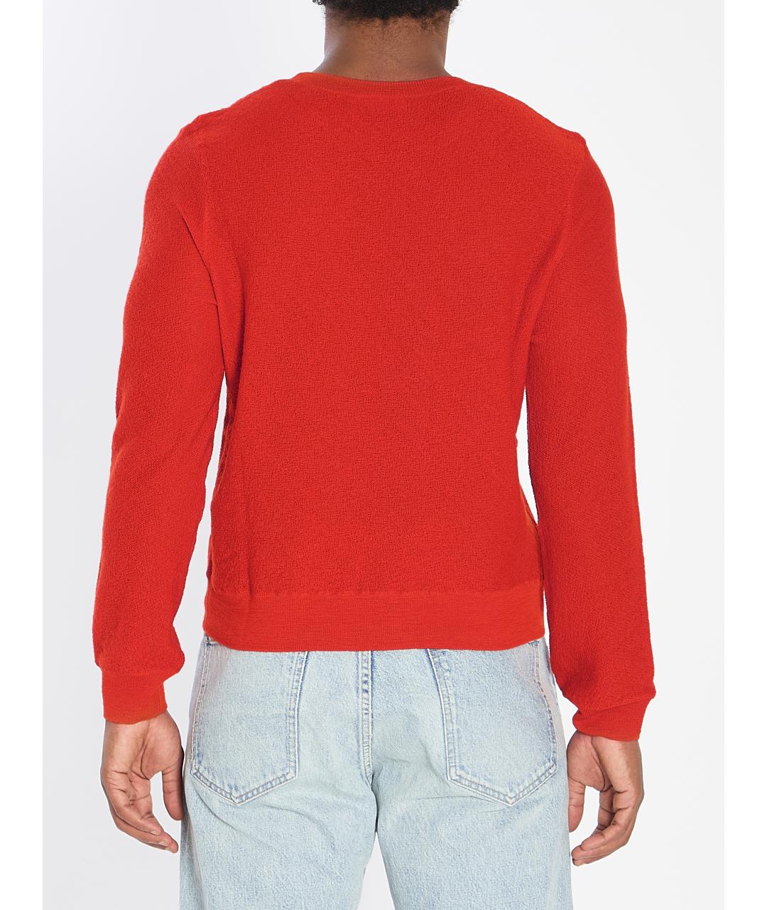 CELINE Красный шерстяной джемпер / свитер, фото 5