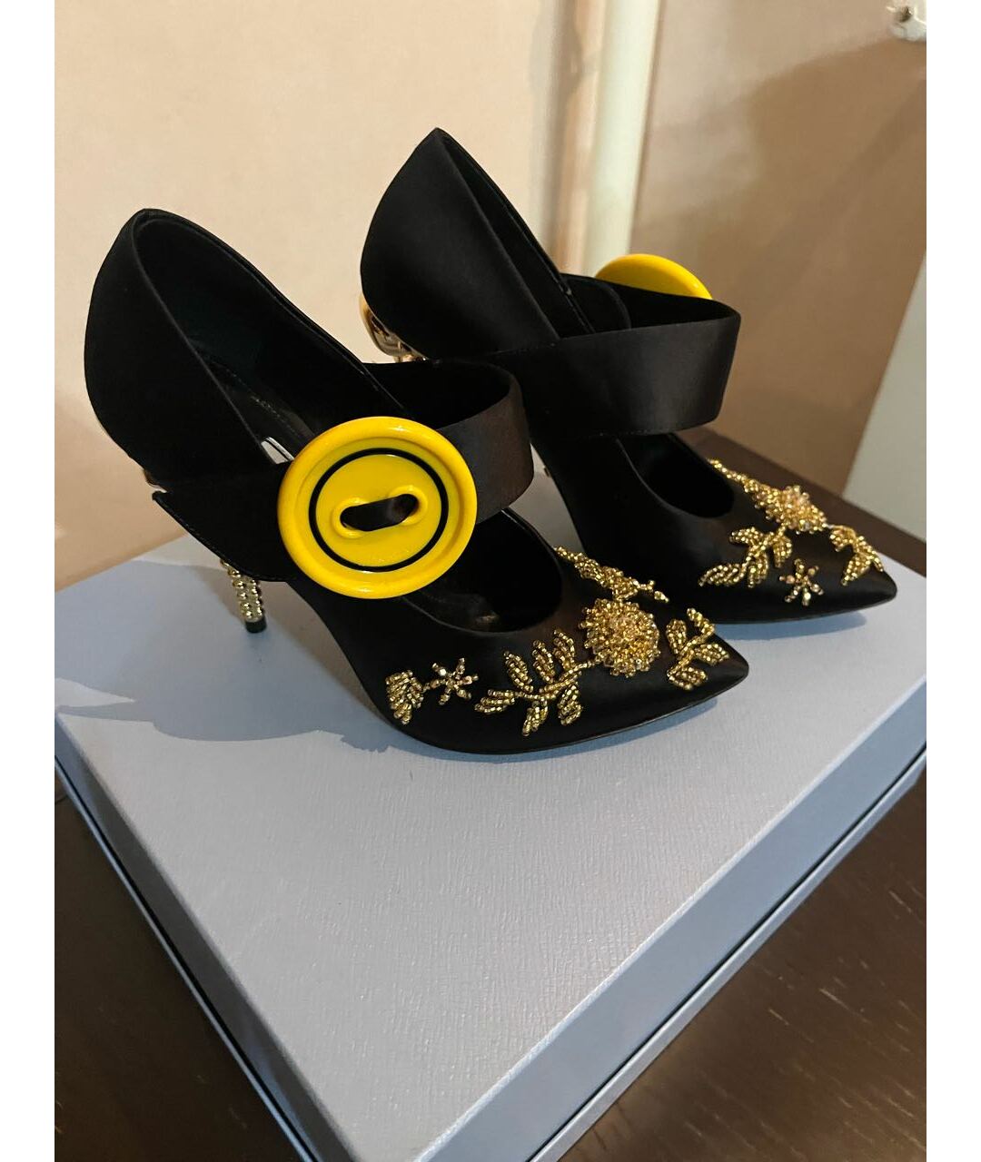 PRADA Черные кожаные туфли, фото 3