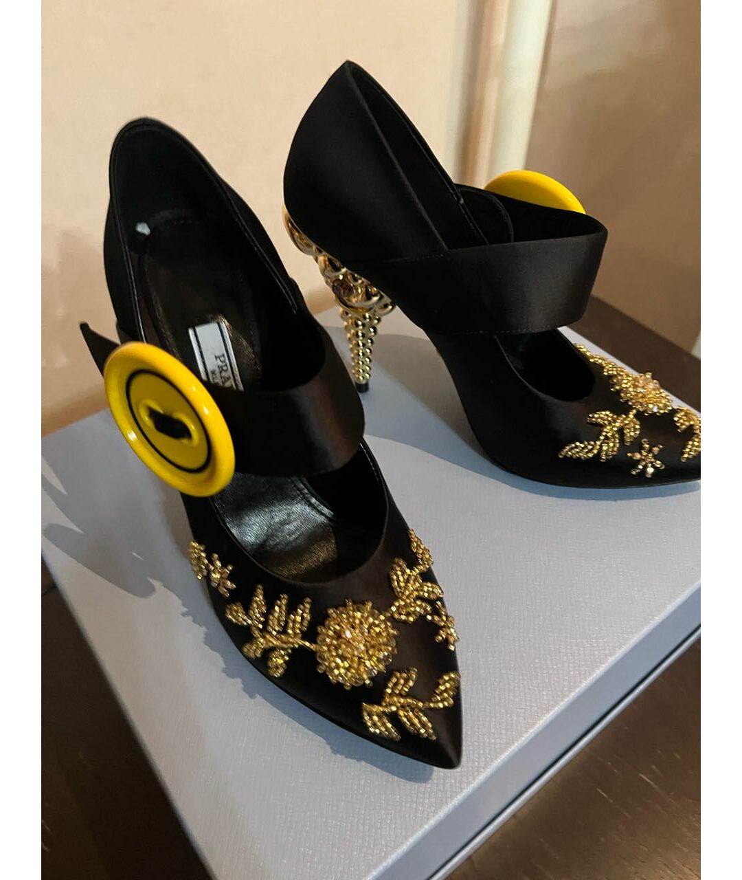 PRADA Черные кожаные туфли, фото 2