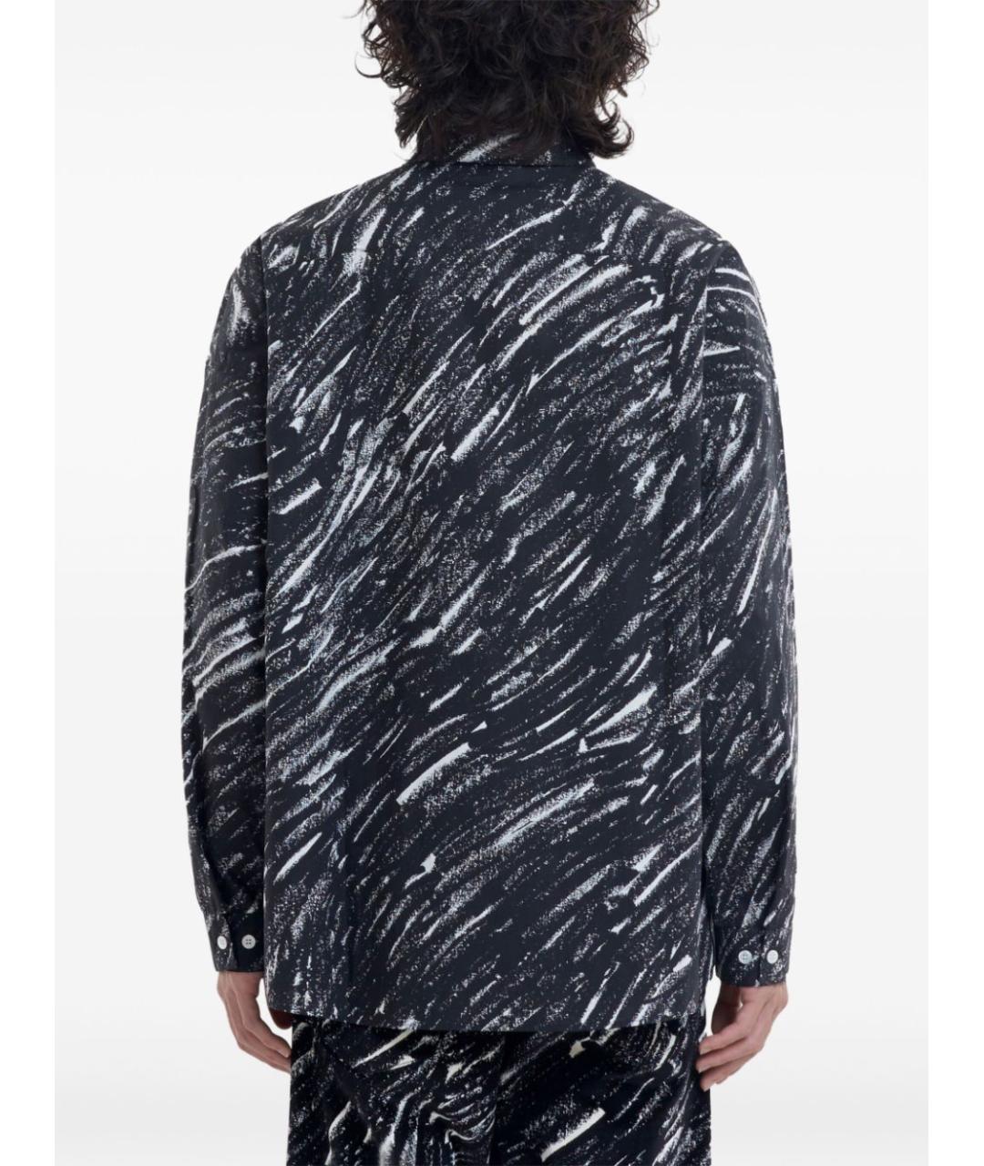 MARNI Черная хлопковая кэжуал рубашка, фото 3