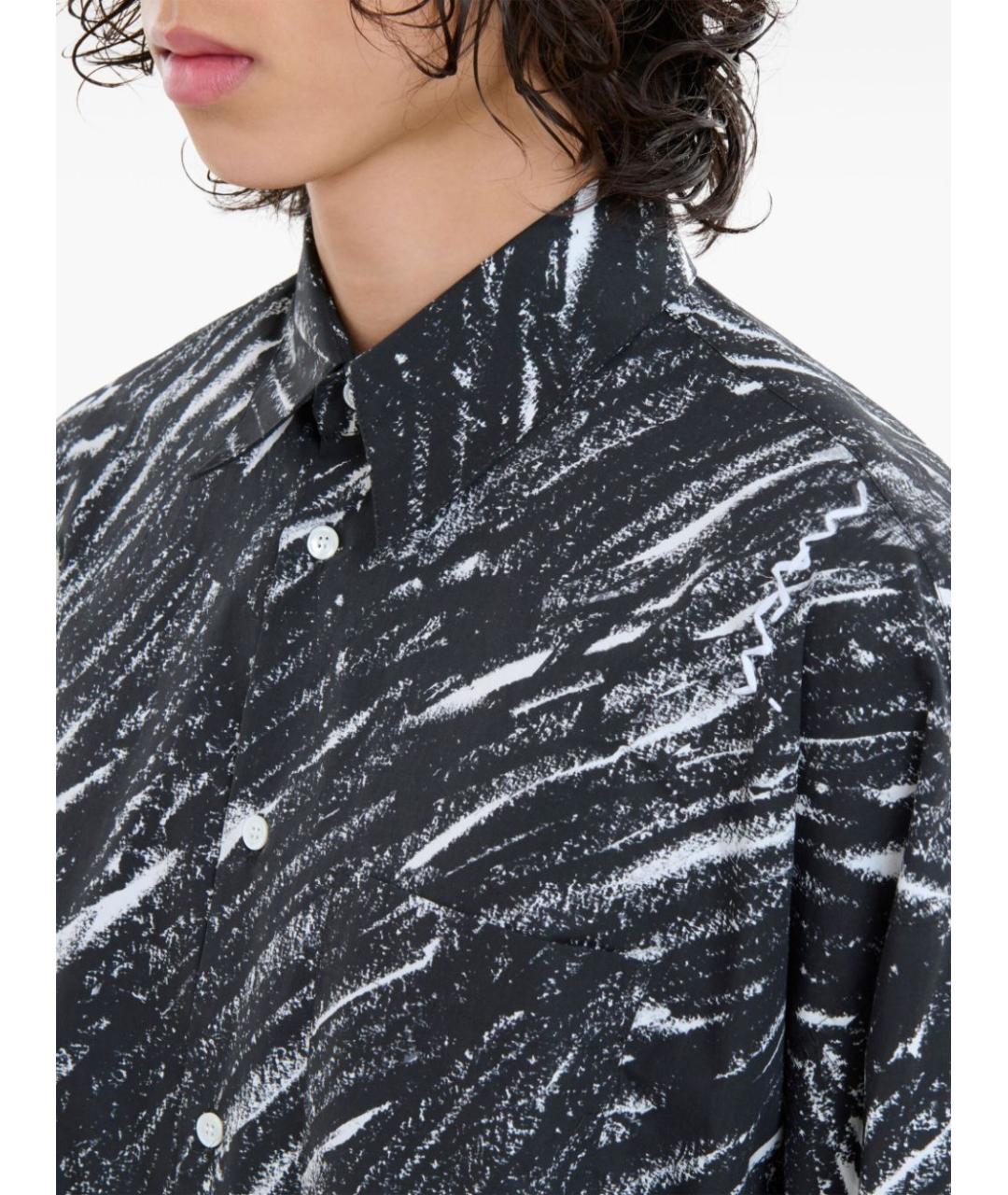 MARNI Черная хлопковая кэжуал рубашка, фото 2