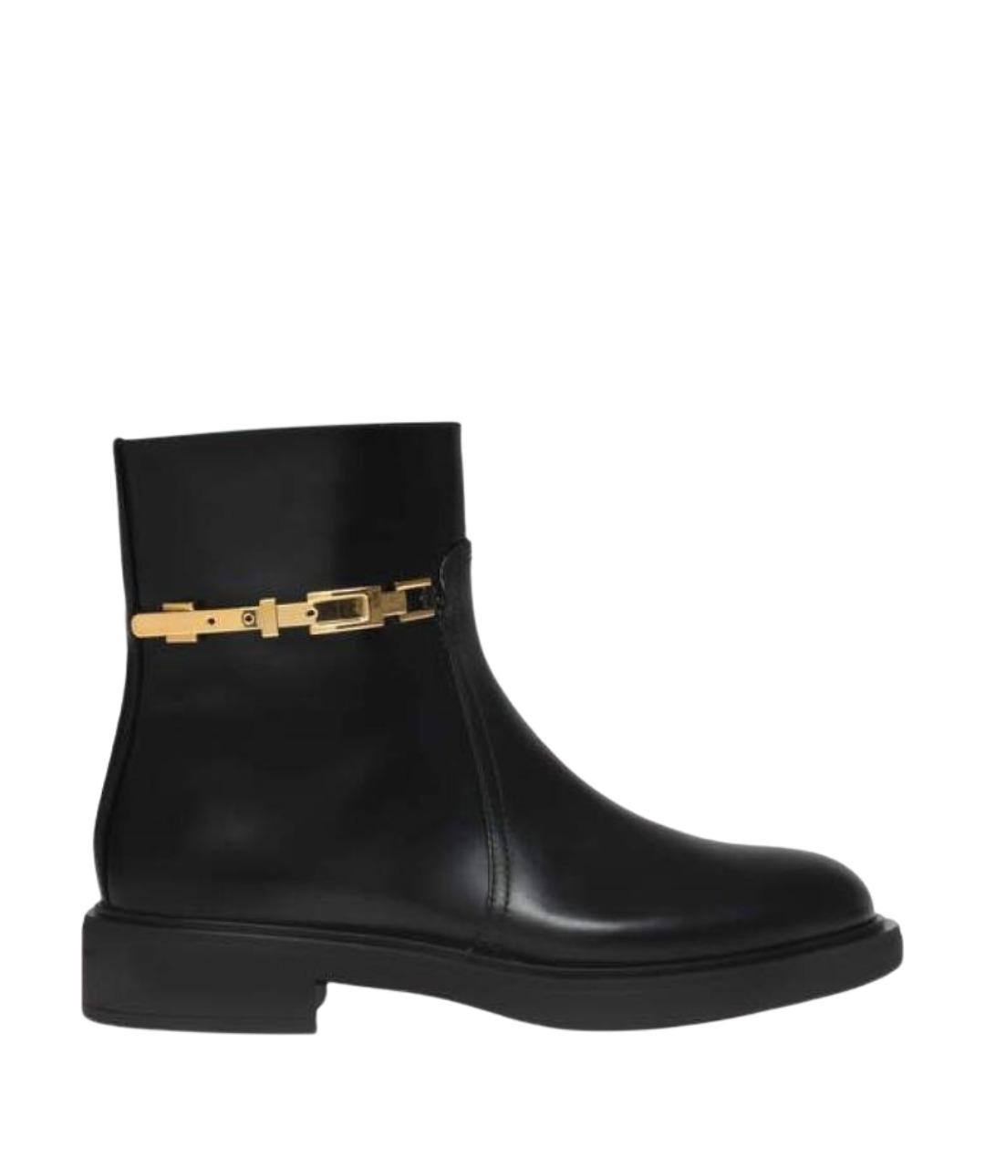 GIANVITO ROSSI Черные кожаные ботинки, фото 1