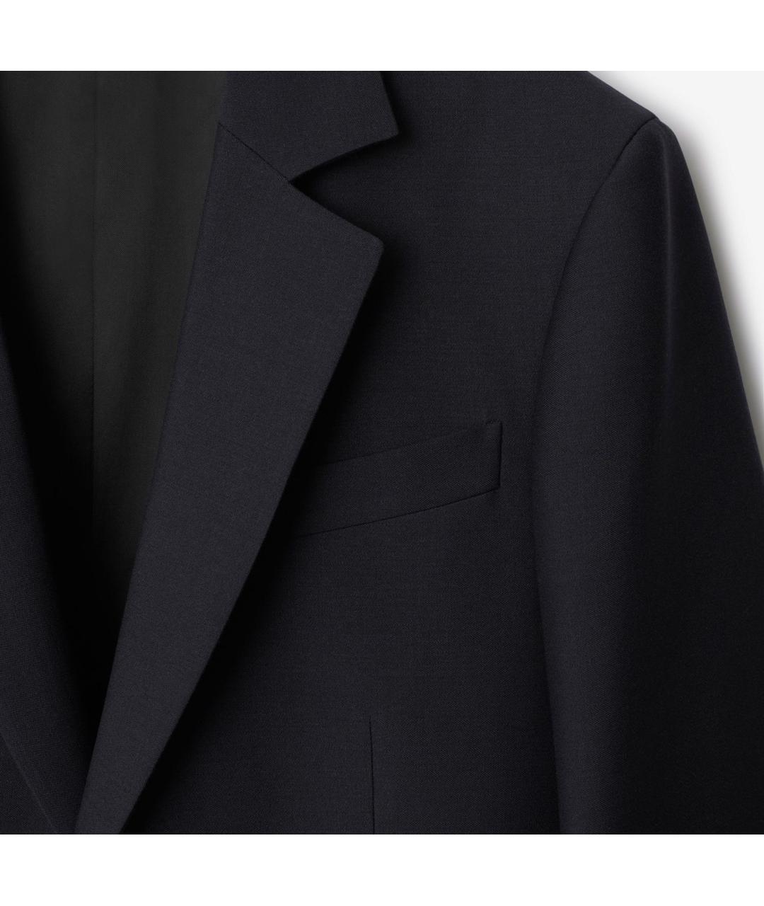BURBERRY Темно-синий шерстяной пиджак, фото 5