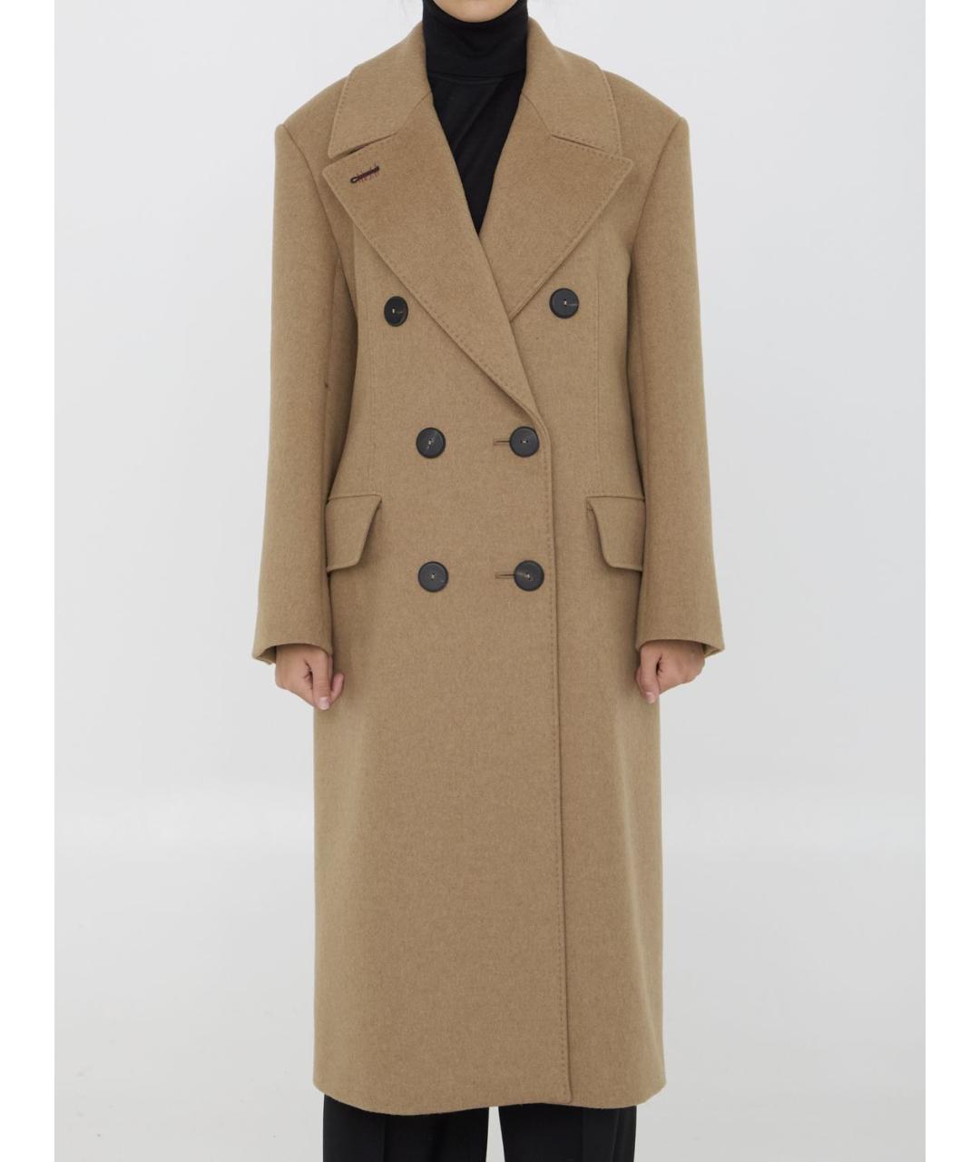 MAX MARA Бежевое кашемировое пальто, фото 2