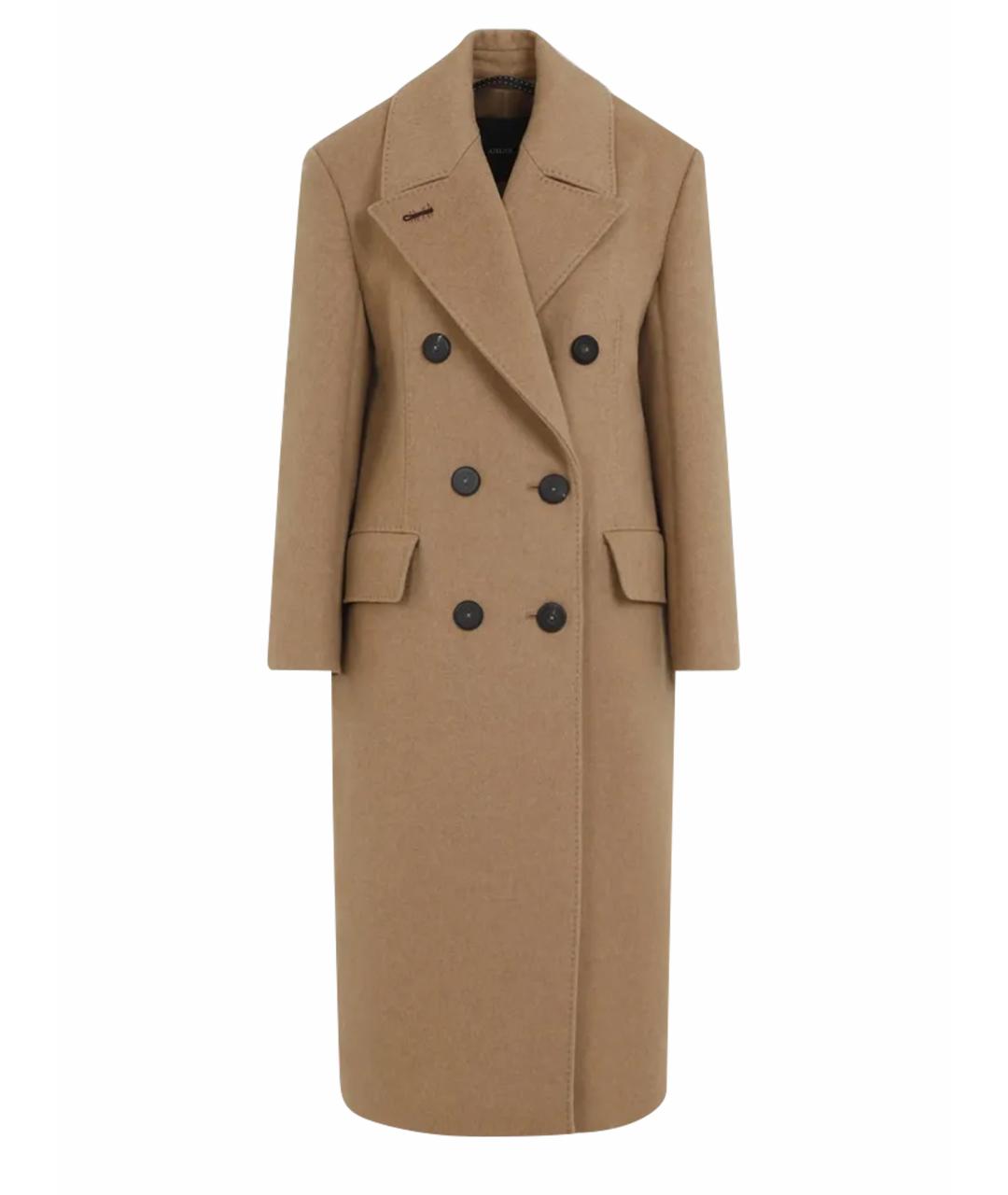 MAX MARA Бежевое кашемировое пальто, фото 1