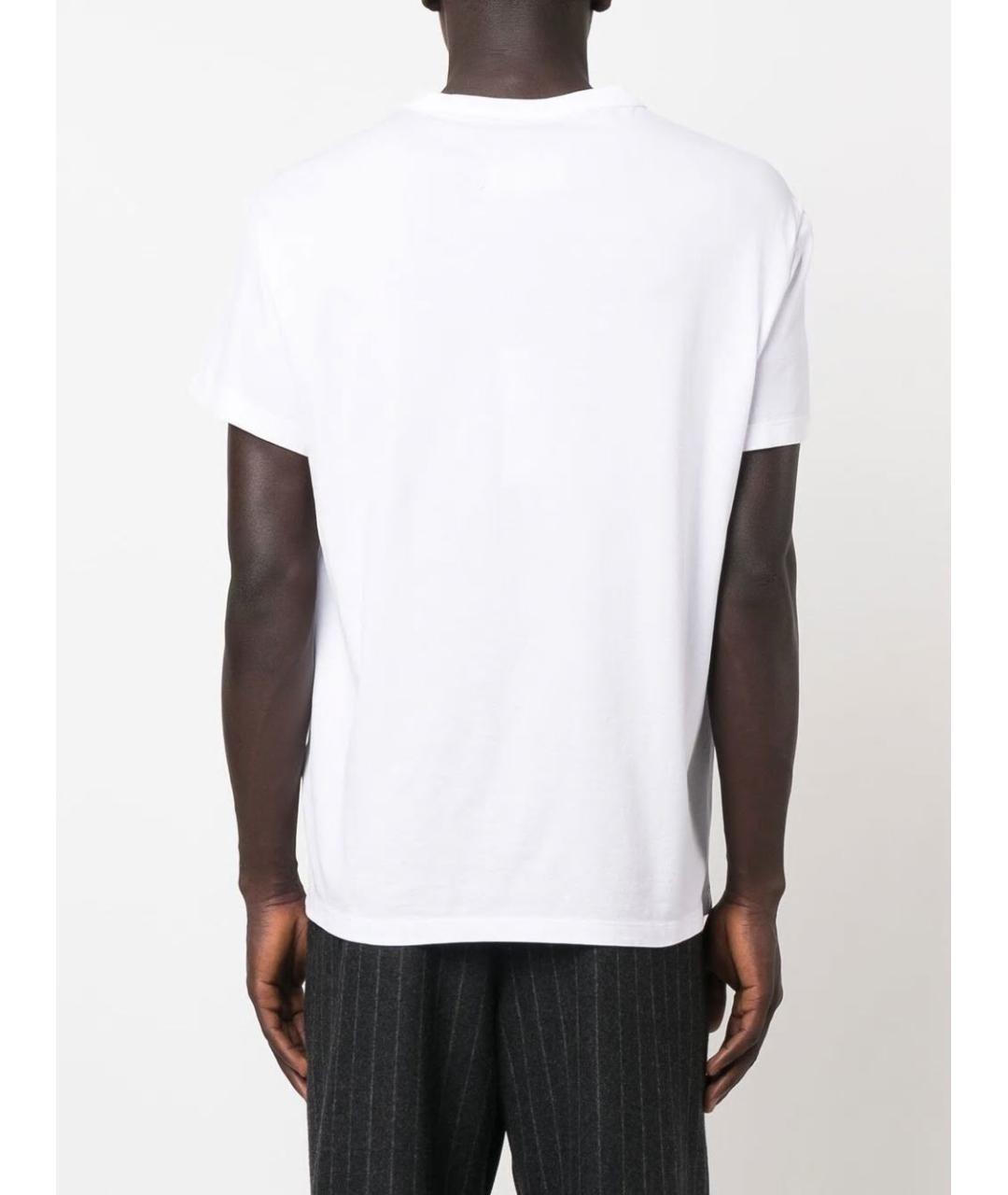 MAISON MARGIELA Белая хлопковая футболка, фото 4