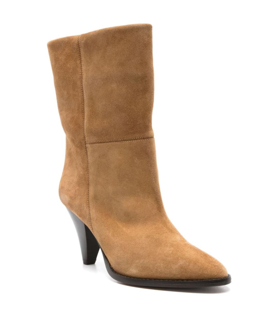 ISABEL MARANT Коричневые замшевые сапоги, фото 4