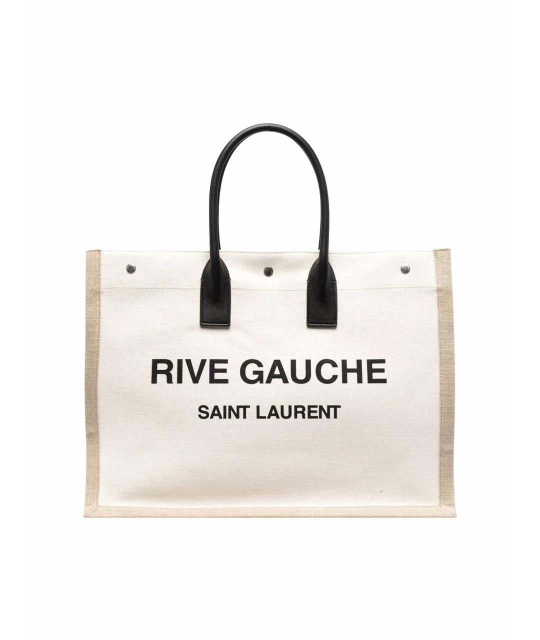 SAINT LAURENT Бежевая сумка тоут, фото 1