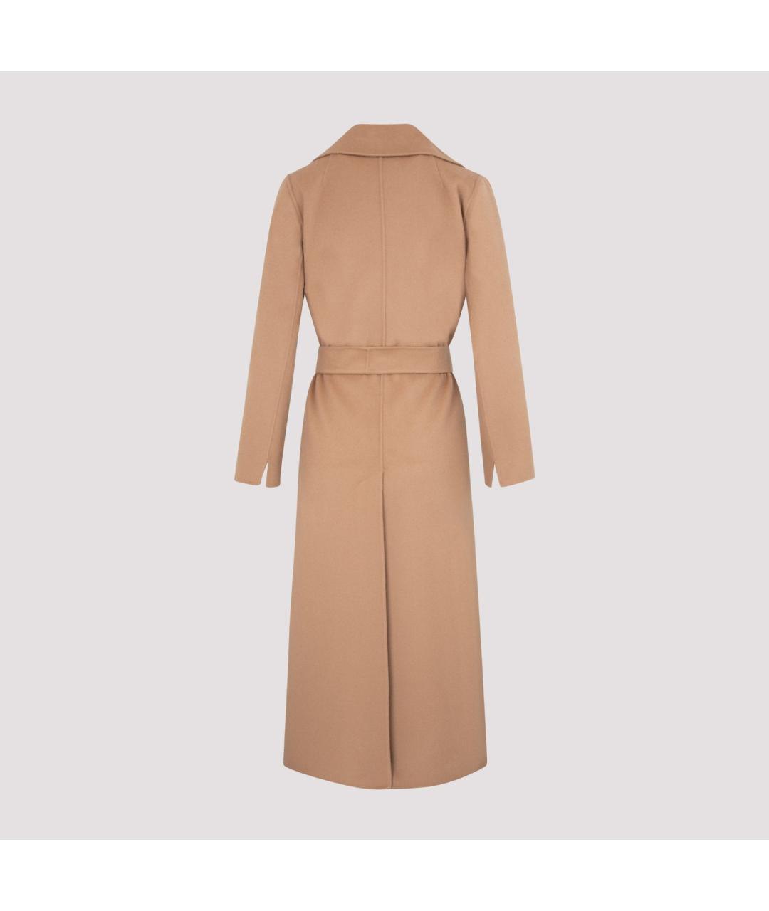 MAX MARA Бежевое шерстяное пальто, фото 2