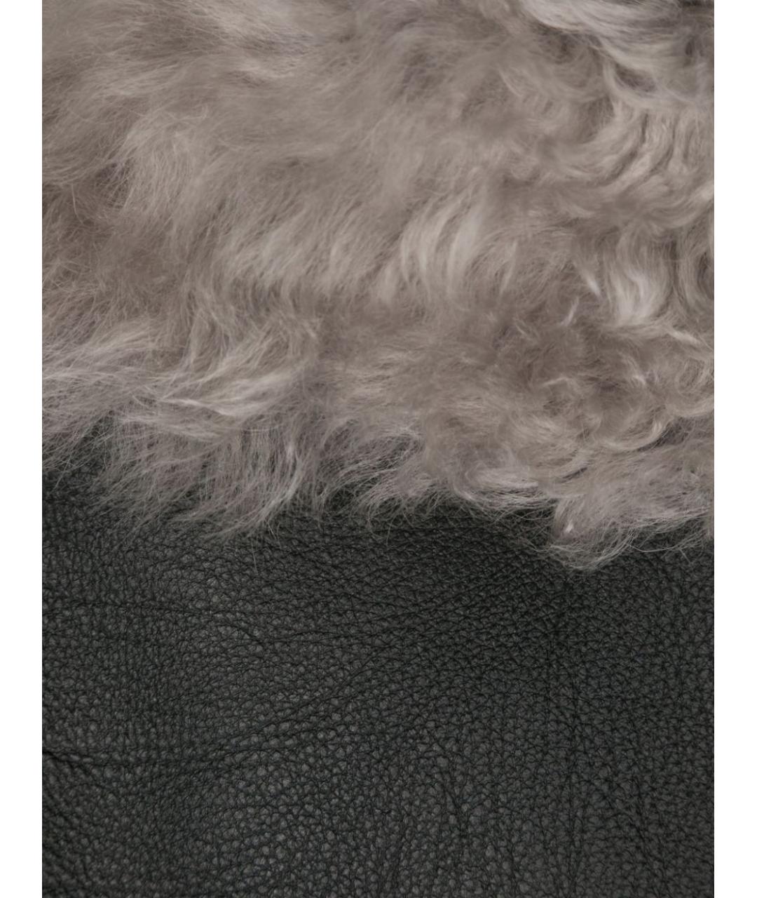 RICK OWENS Черная кожаная куртка, фото 3