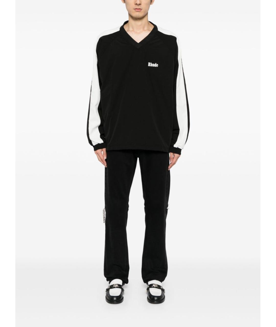 RHUDE Черный полиэстеровый джемпер / свитер, фото 2