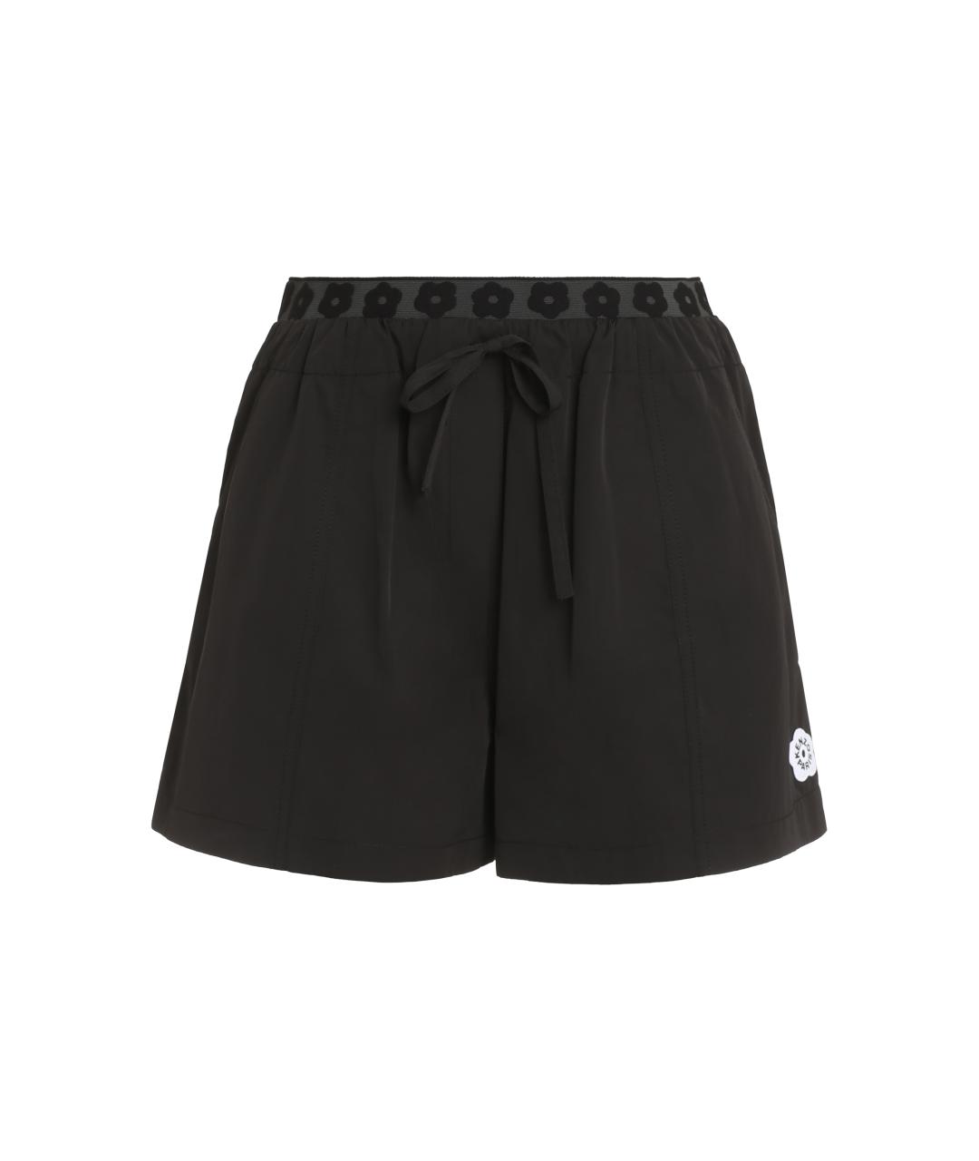 KENZO Черные хлопковые шорты, фото 1