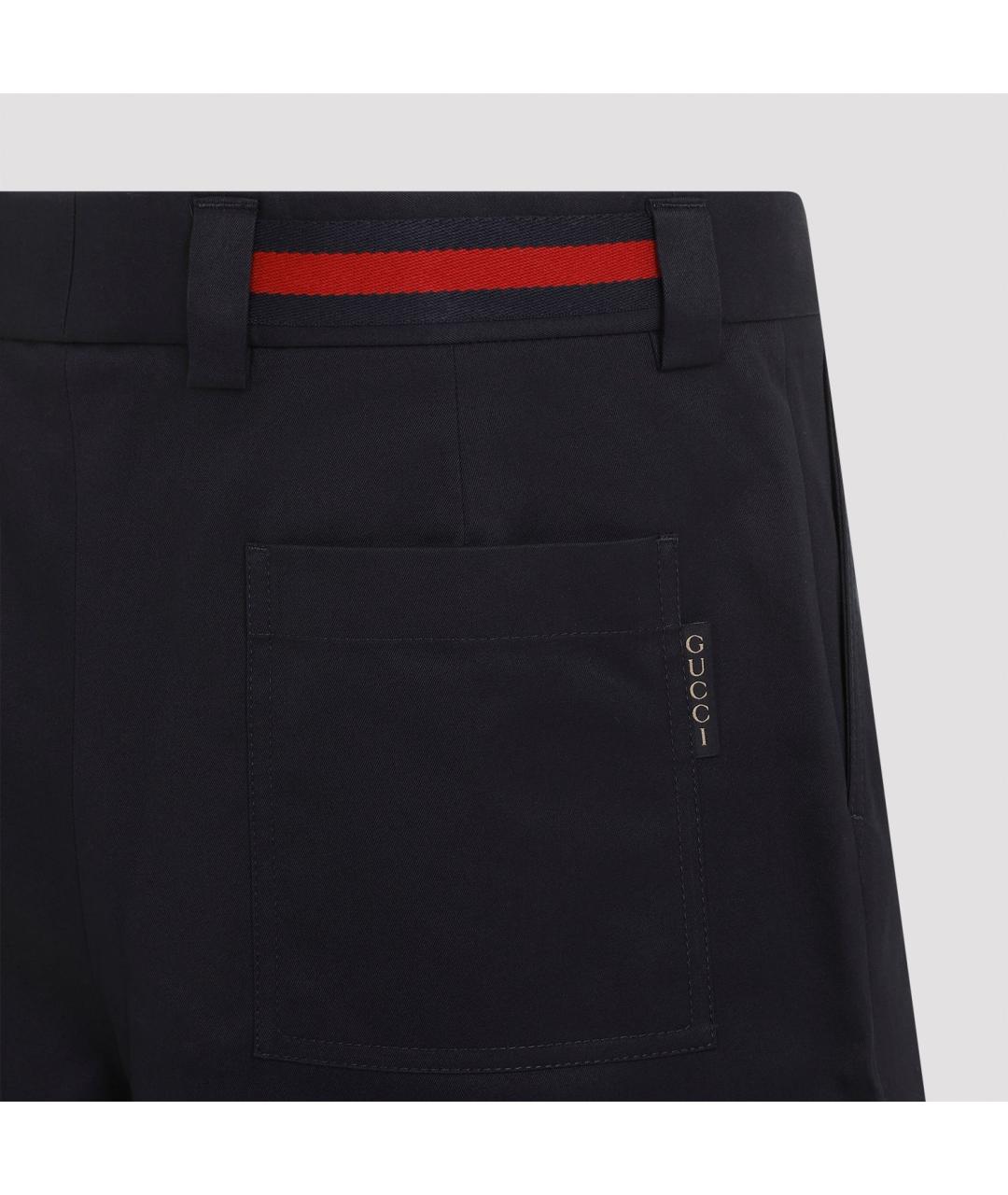 GUCCI Синие хлопковые шорты, фото 4