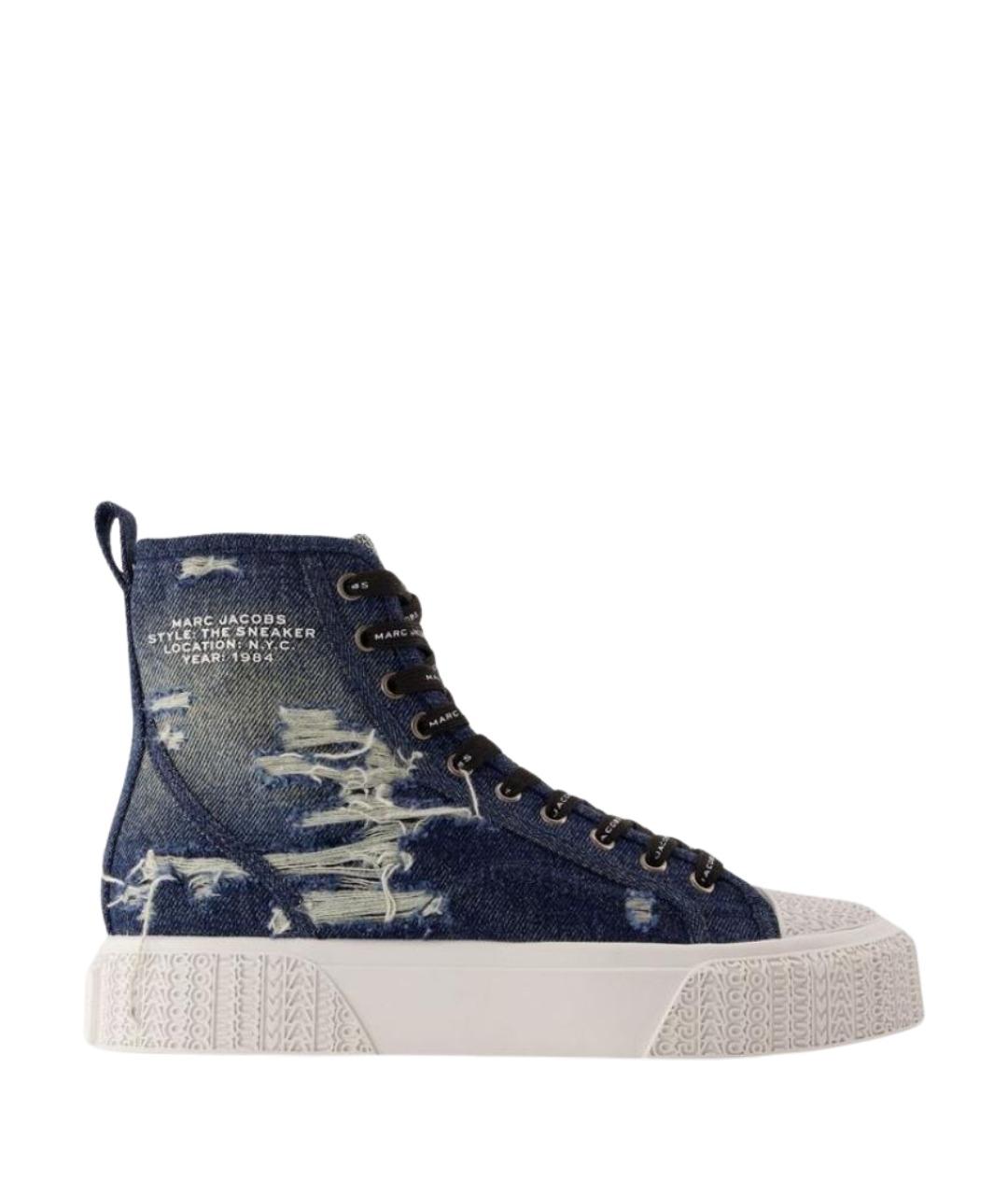 MARC JACOBS Синие текстильные кроссовки, фото 1