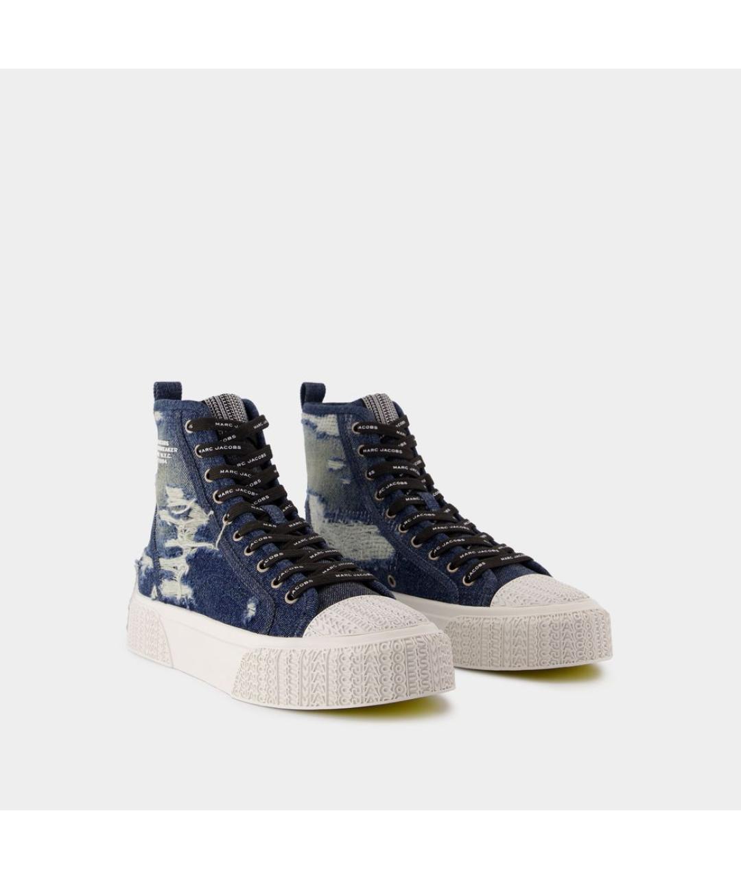 MARC JACOBS Синие текстильные кроссовки, фото 2