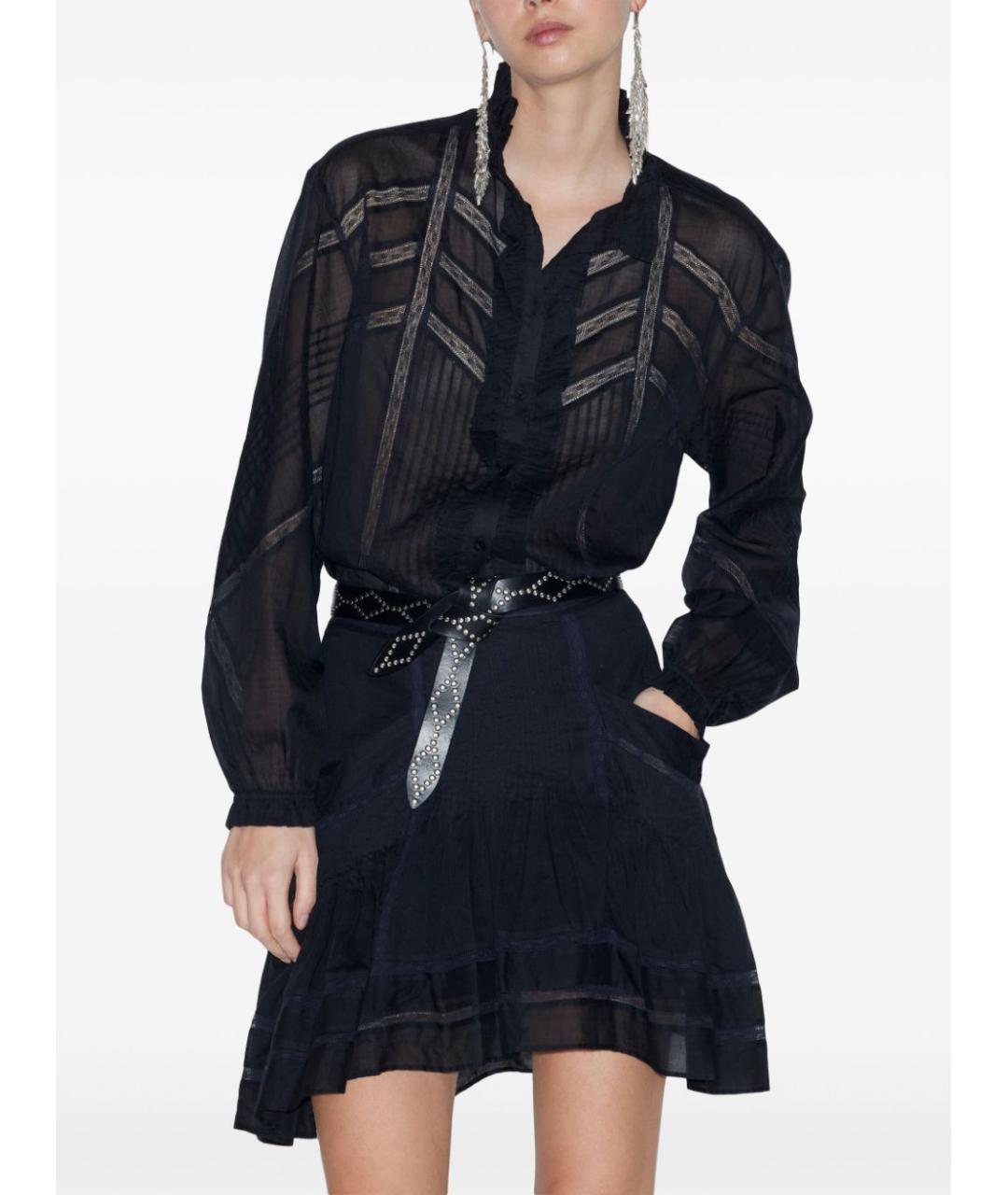ISABEL MARANT Черная хлопковая рубашка, фото 3