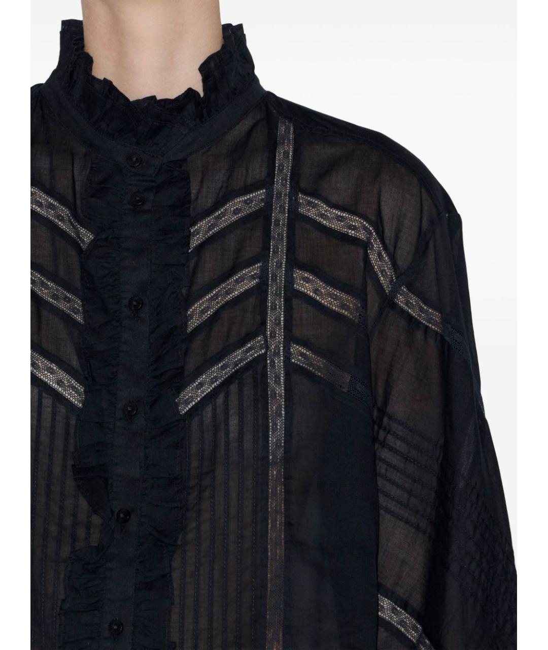 ISABEL MARANT Черная хлопковая рубашка, фото 5