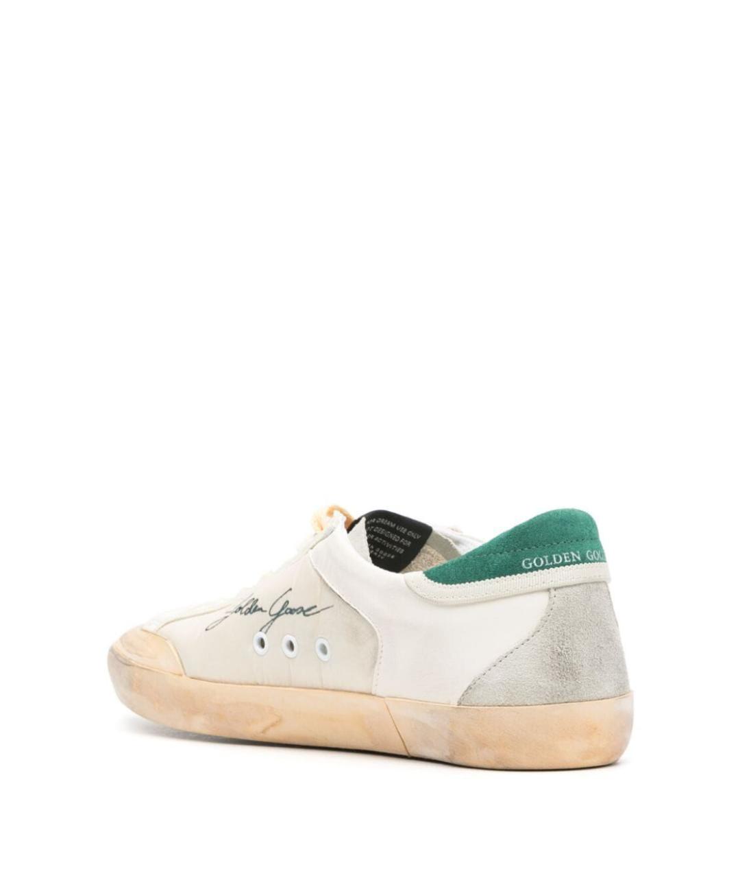 GOLDEN GOOSE DELUXE BRAND Белые кожаные низкие кроссовки / кеды, фото 2