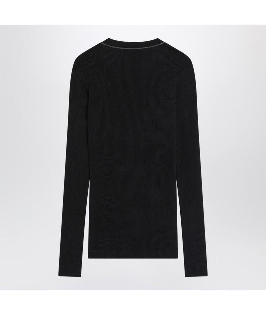 BRUNELLO CUCINELLI Темно-синий шерстяной джемпер / свитер, фото 2