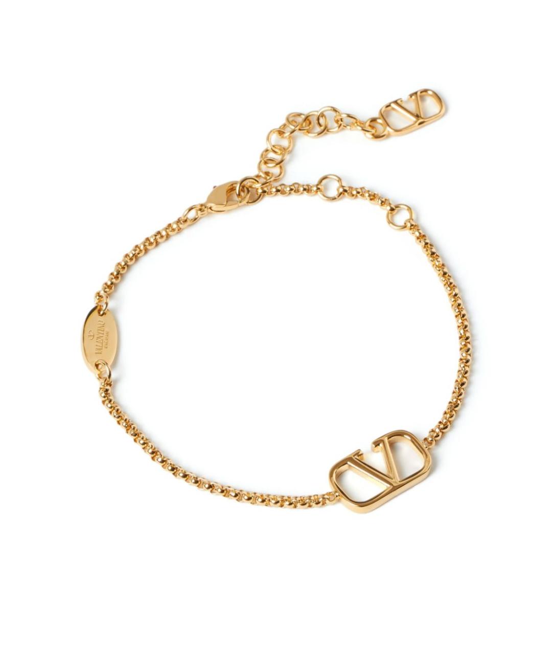 VALENTINO Золотой металлический браслет, фото 3