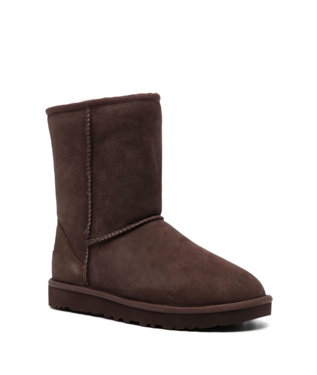 UGG AUSTRALIA Коричневые замшевые сапоги, фото 3