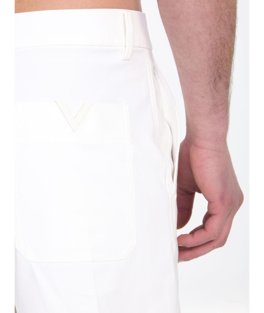VALENTINO Белые хлопковые шорты, фото 5