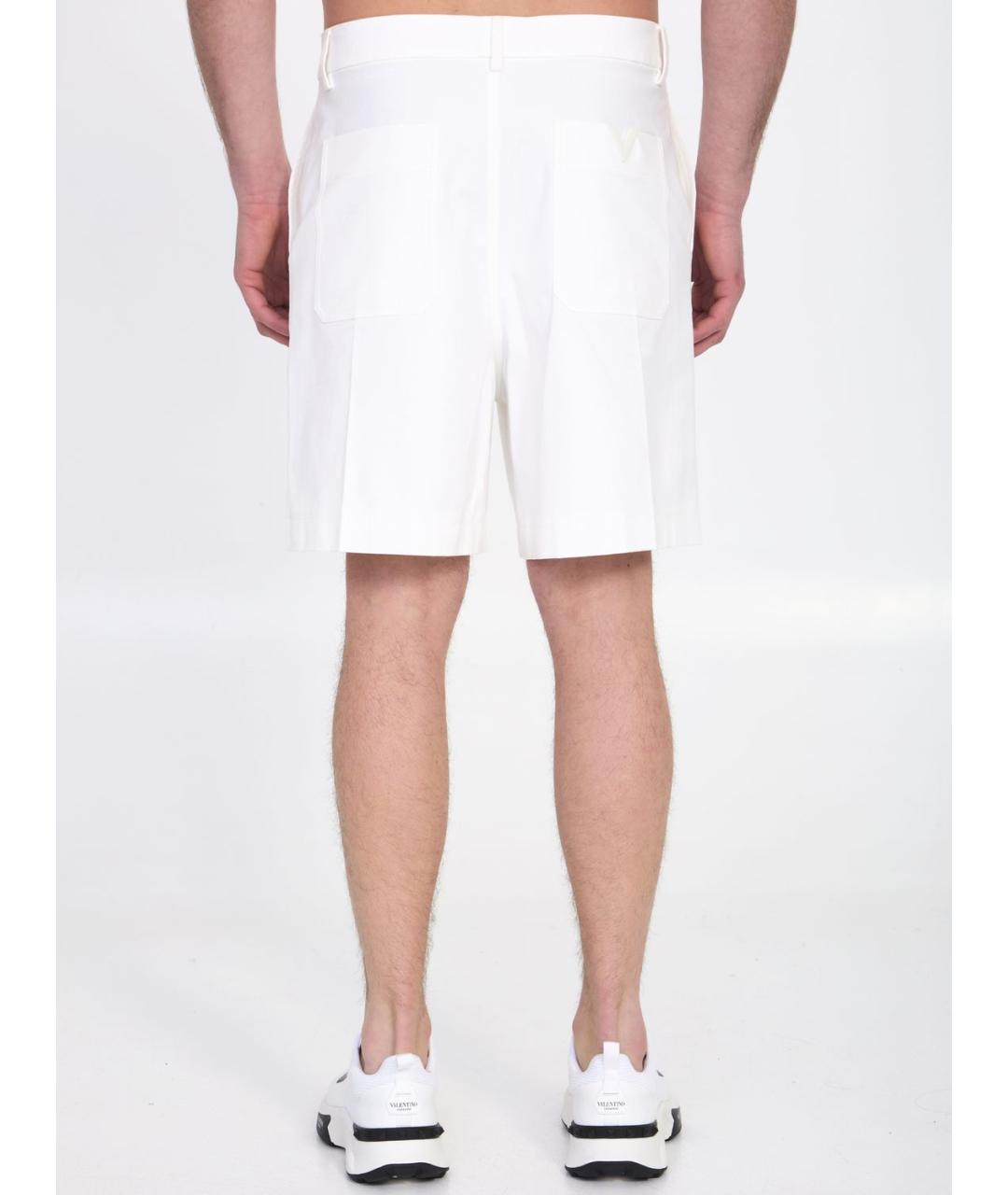 VALENTINO Белые хлопковые шорты, фото 3