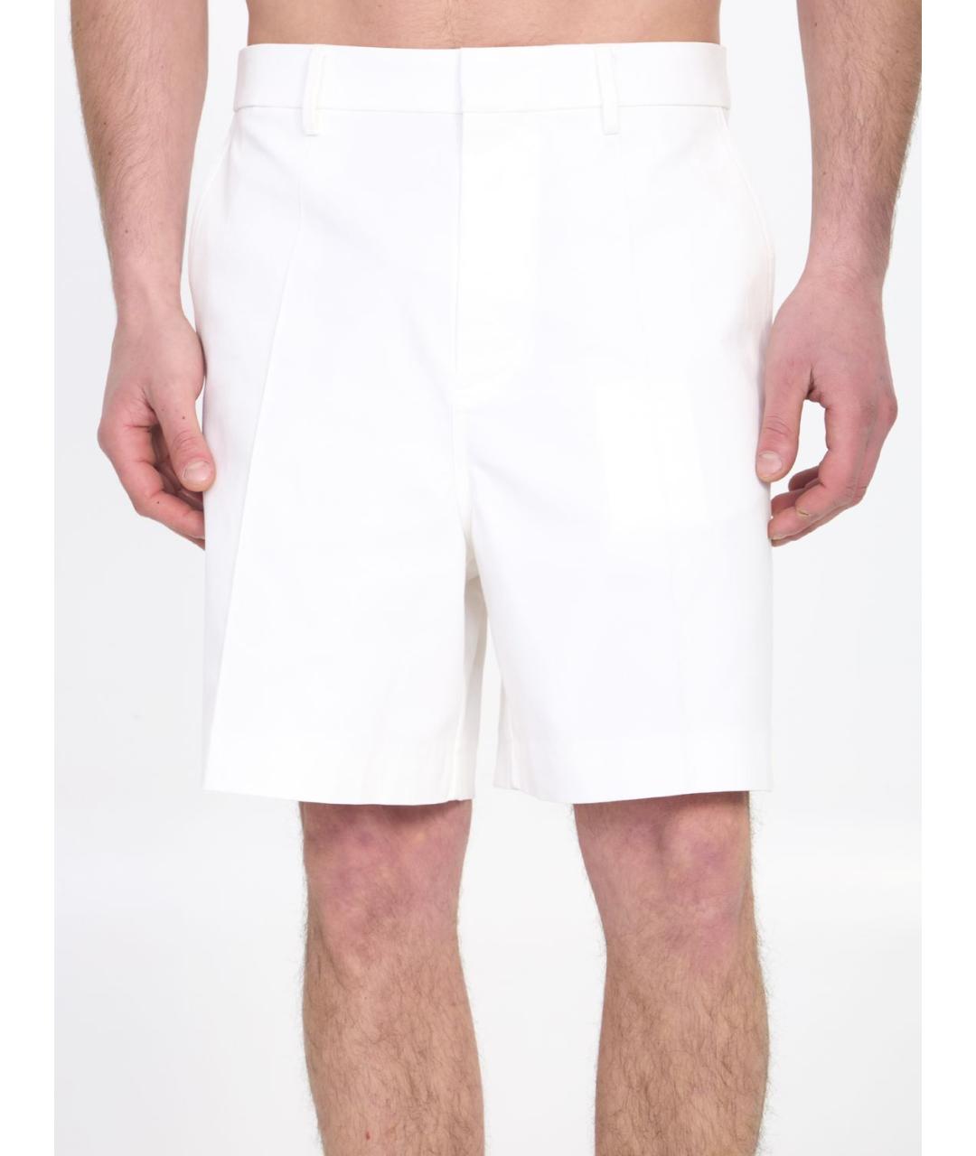 VALENTINO Белые хлопковые шорты, фото 4