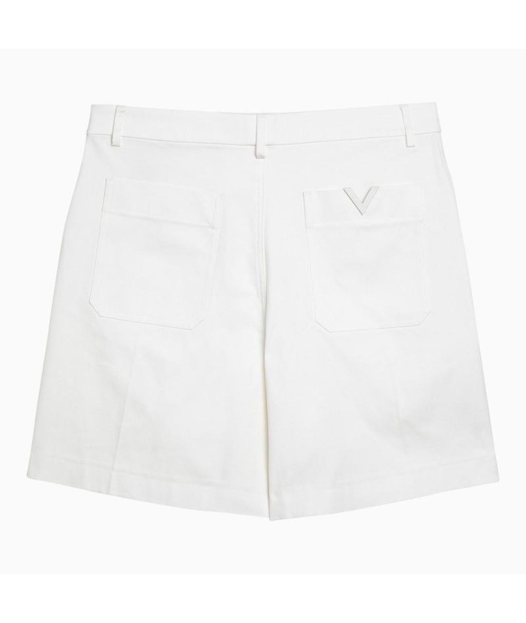 VALENTINO Белые хлопковые шорты, фото 2