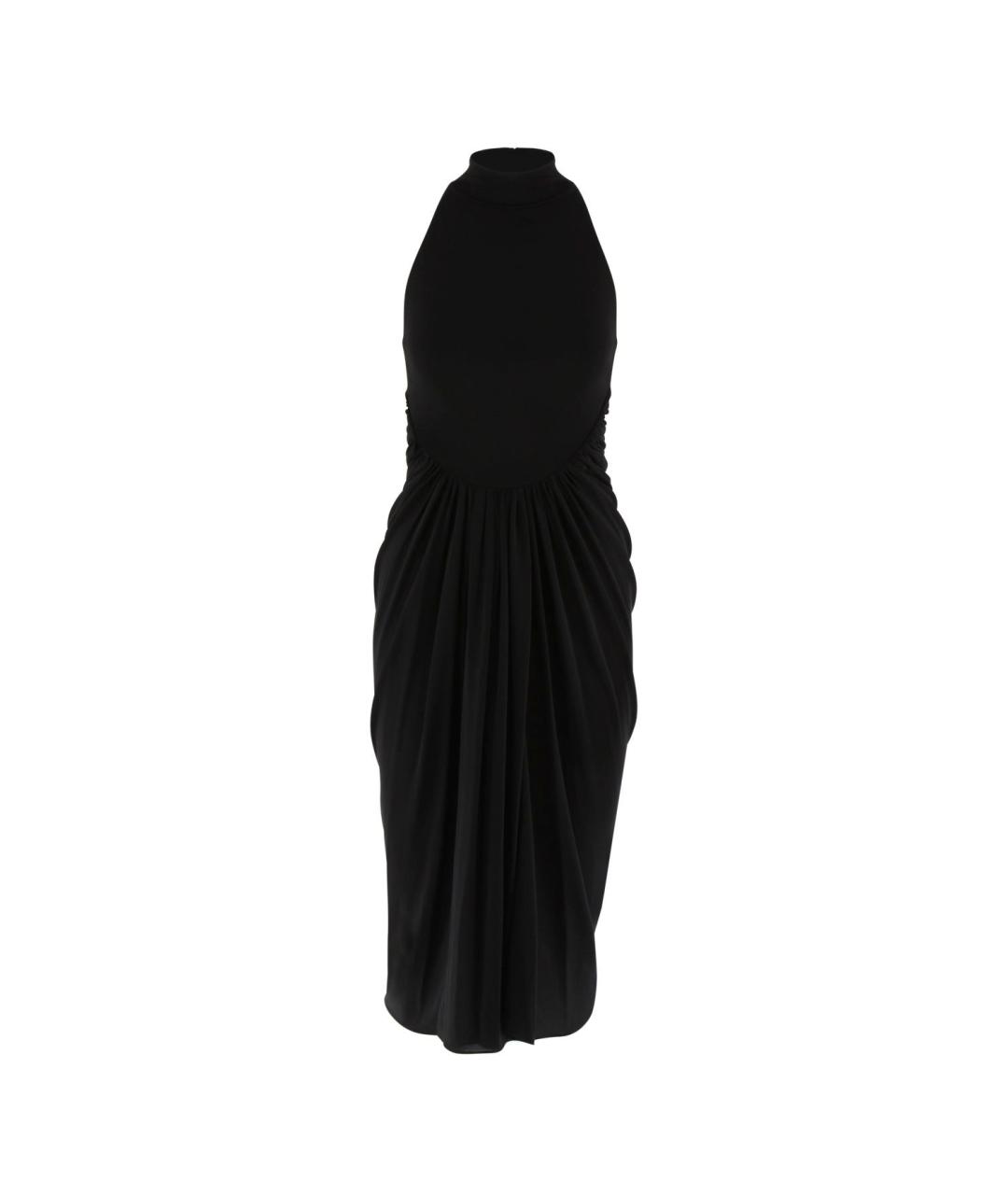 ALAIA Черное вискозное коктейльное платье, фото 1