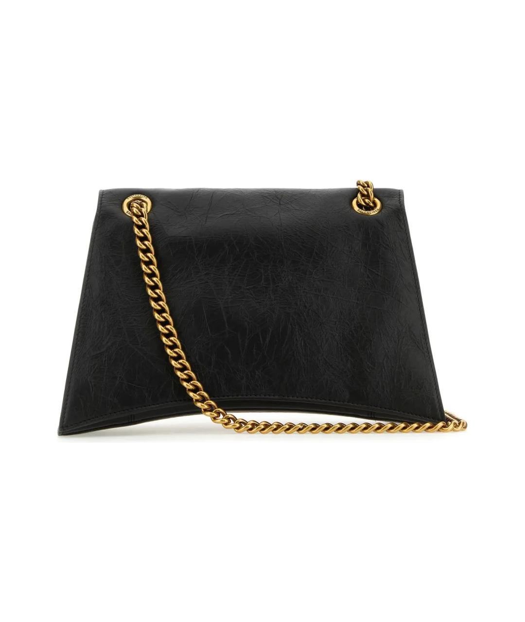 BALENCIAGA Черная кожаная сумка через плечо, фото 4