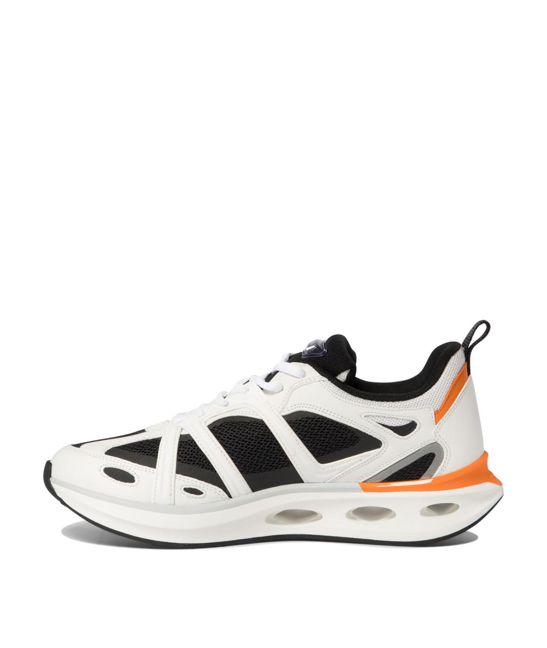 VALENTINO Белые кожаные низкие кроссовки / кеды, фото 3