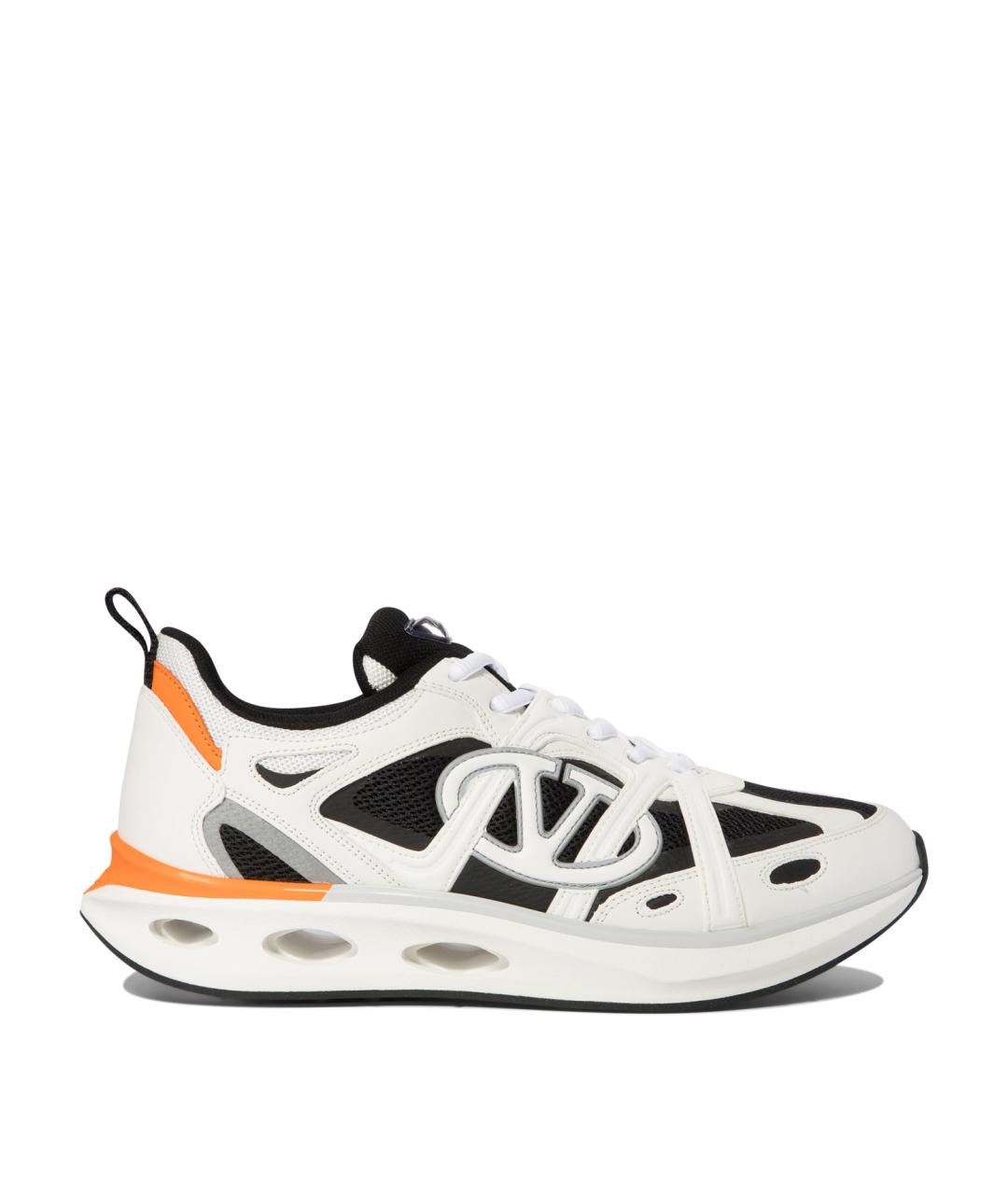 VALENTINO Белые кожаные низкие кроссовки / кеды, фото 1