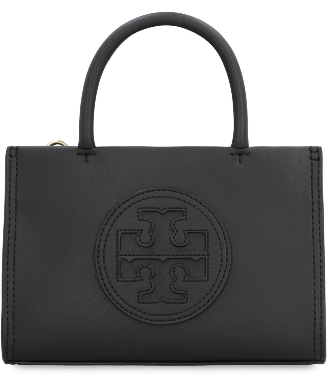 TORY BURCH Черная сумка тоут из искусственной кожи, фото 2