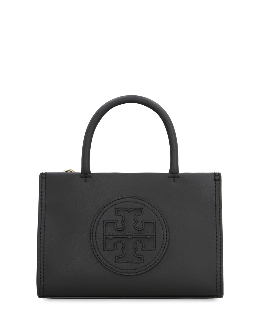 TORY BURCH Черная сумка тоут из искусственной кожи, фото 1