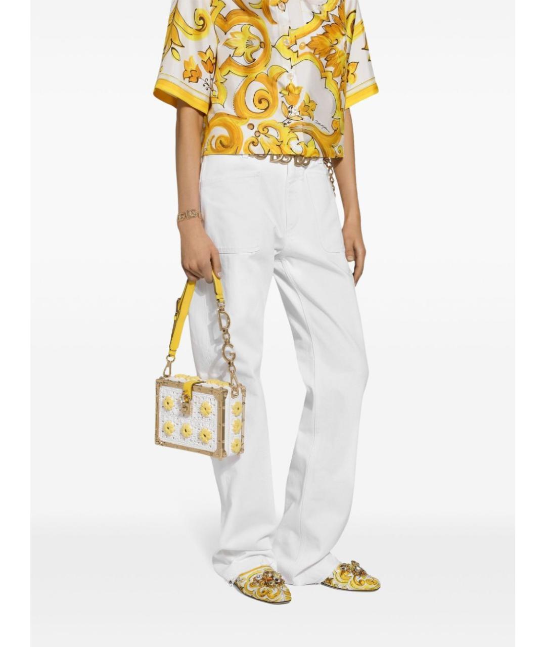 DOLCE&GABBANA Черные хлопковые прямые брюки, фото 5