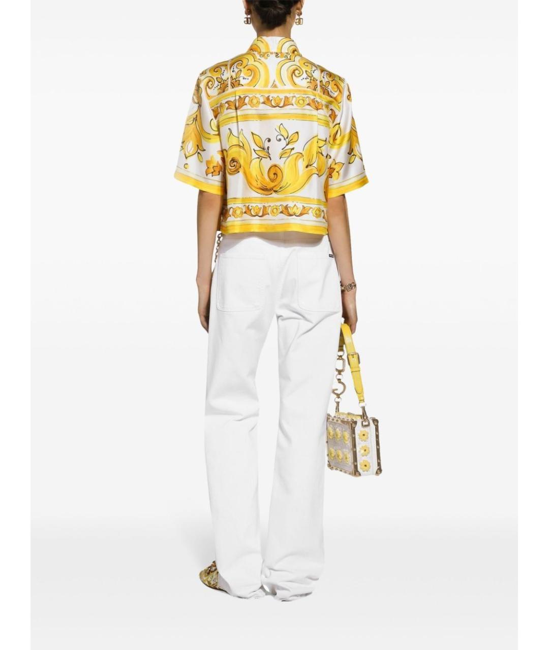 DOLCE&GABBANA Черные хлопковые прямые брюки, фото 4