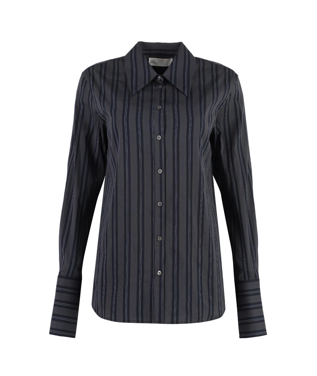 TORY BURCH Серая хлопковая рубашка, фото 1