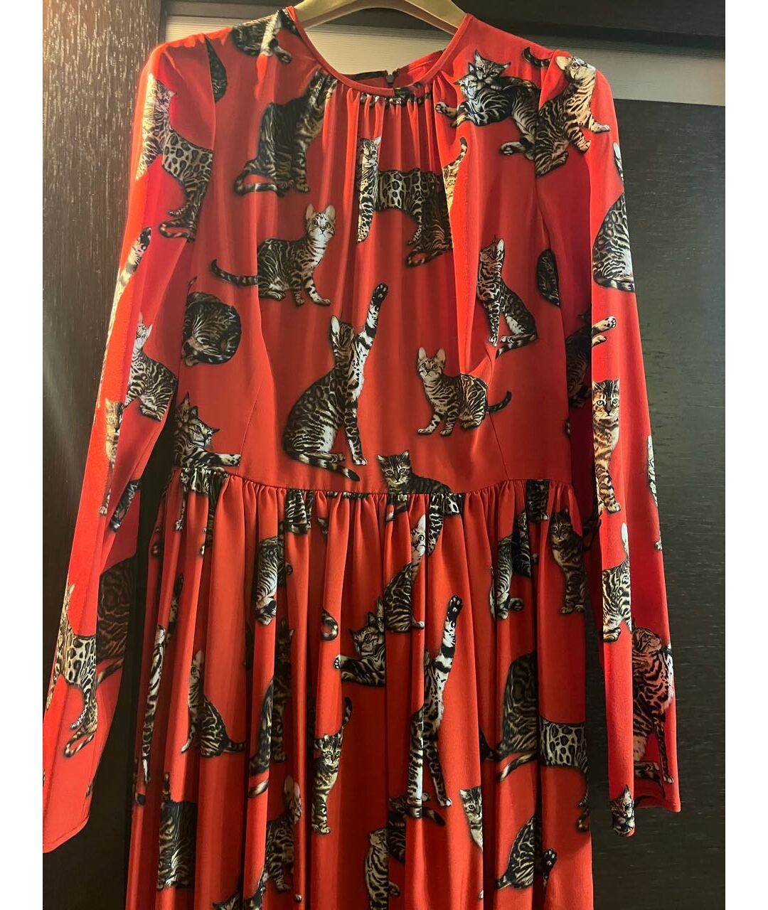 DOLCE&GABBANA Красное повседневное платье, фото 2