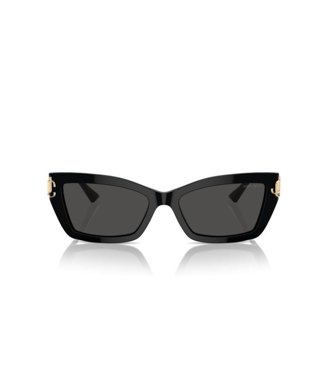 JIMMY CHOO Черные пластиковые солнцезащитные очки, фото 1