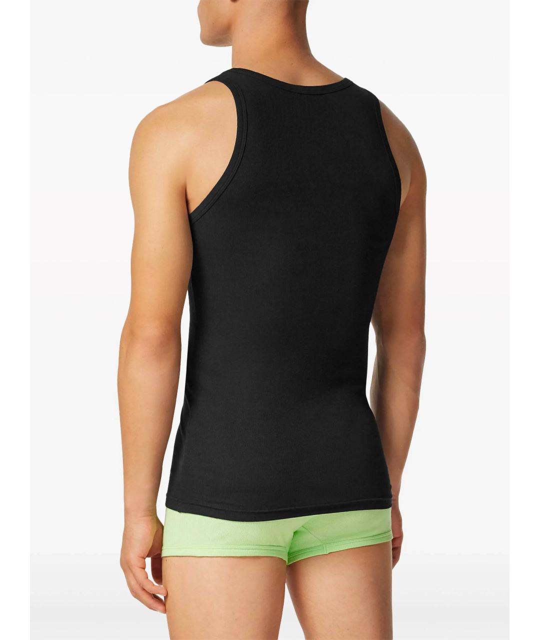 VERSACE Черная хлопковая майка, фото 3