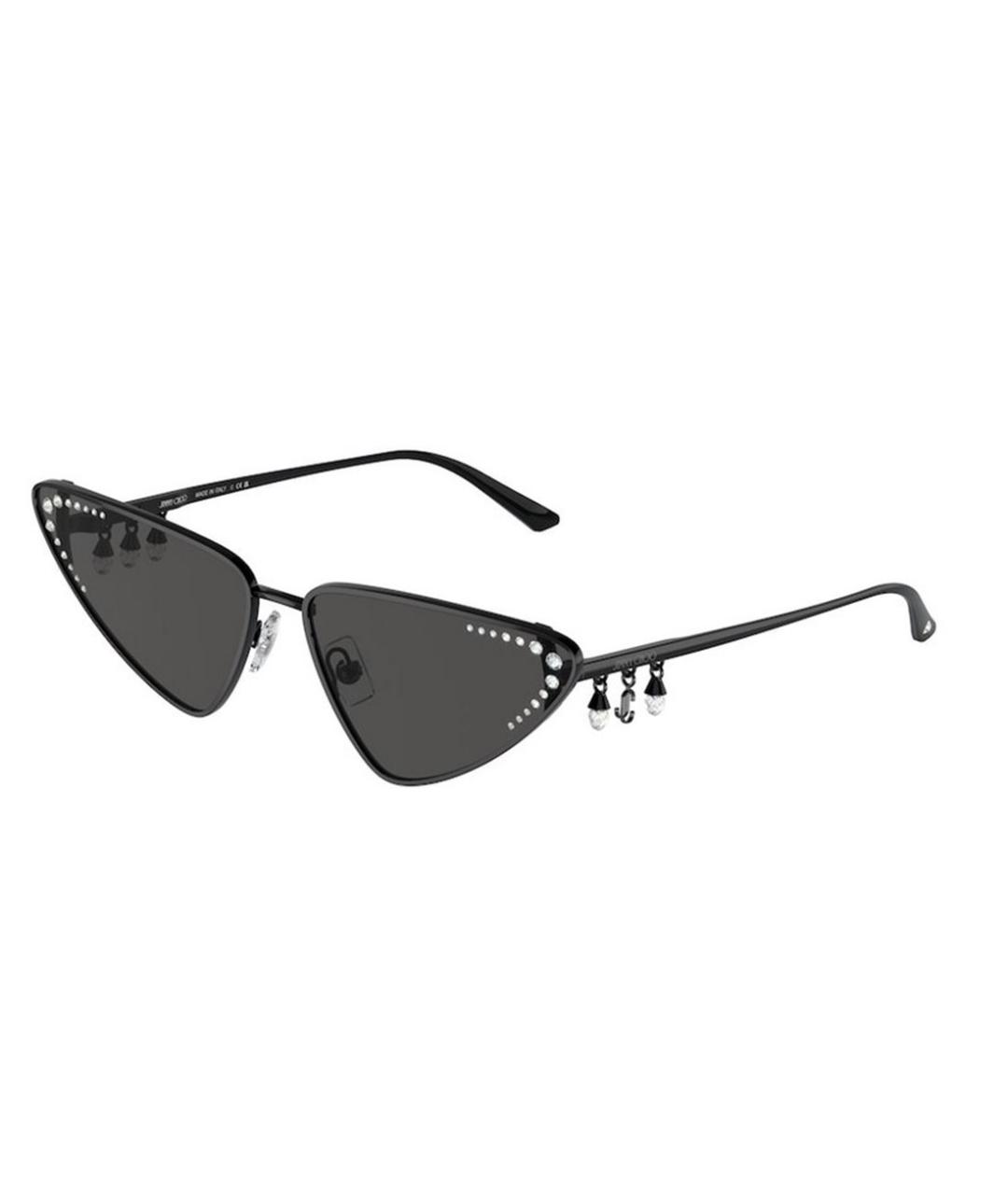 JIMMY CHOO Черные металлические солнцезащитные очки, фото 1