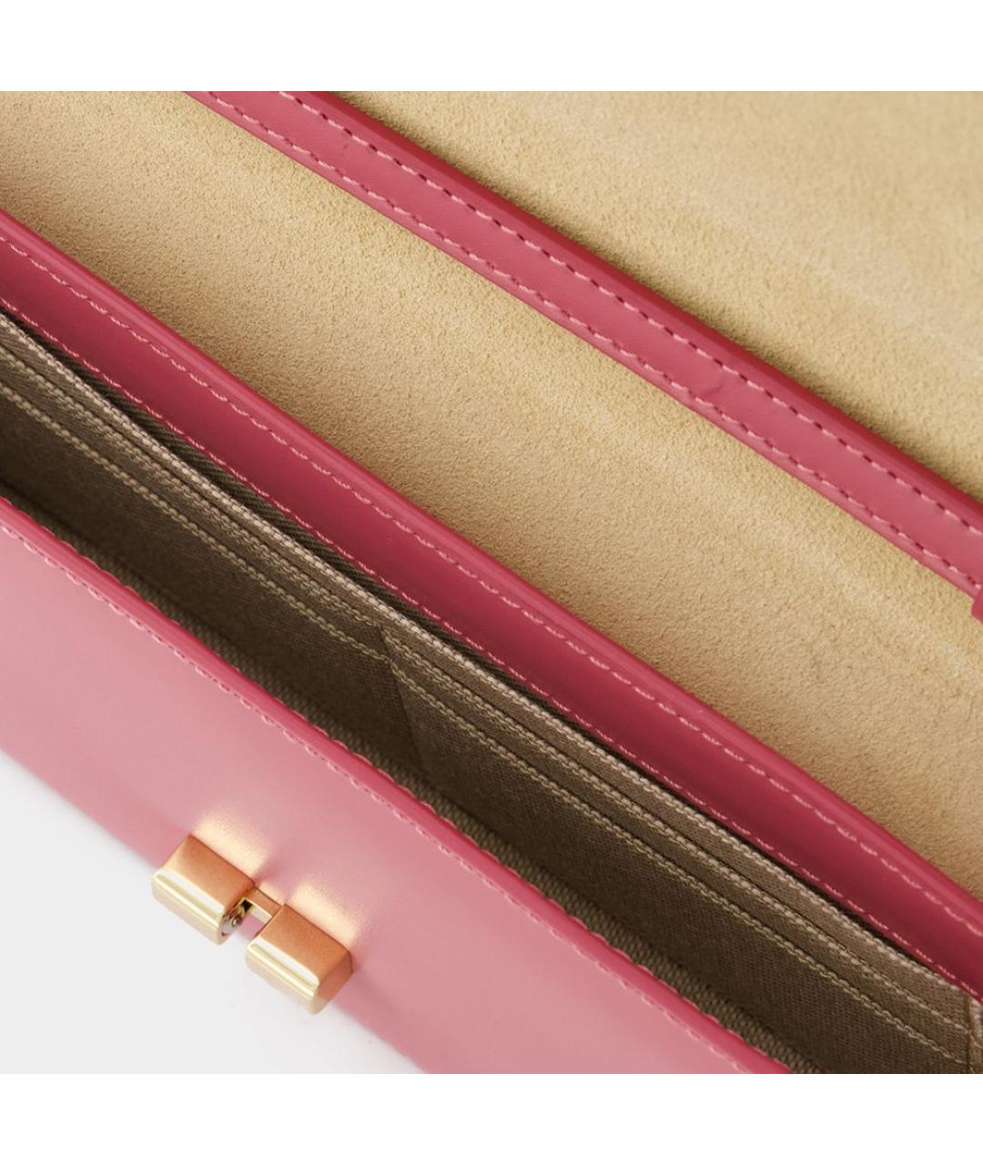 A.P.C. Розовая кожаная сумка через плечо, фото 4