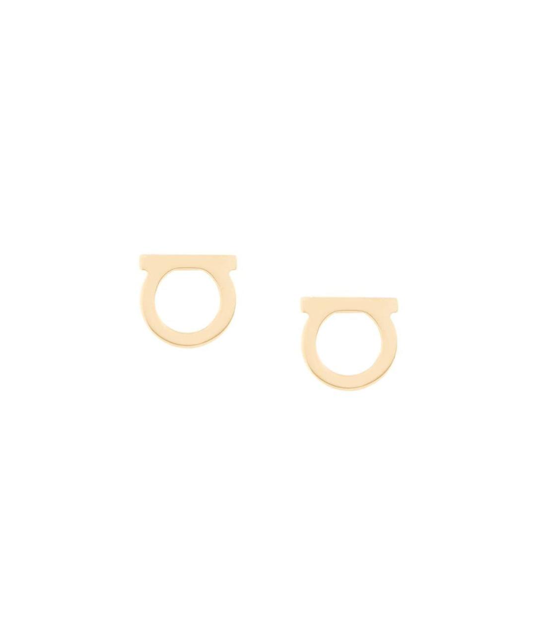 FERRAGAMO Золотые металлические серьги, фото 1