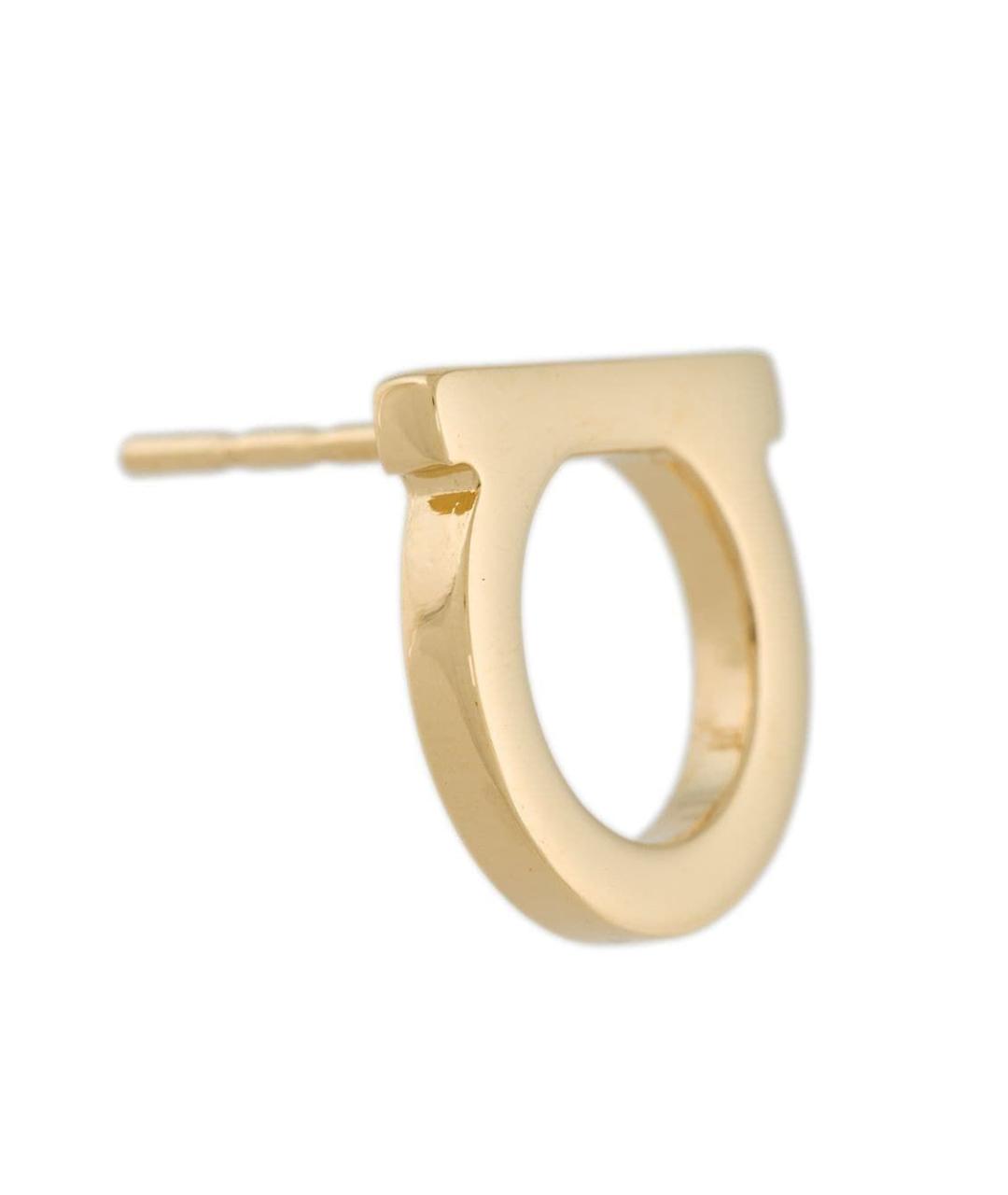 FERRAGAMO Золотые металлические серьги, фото 3