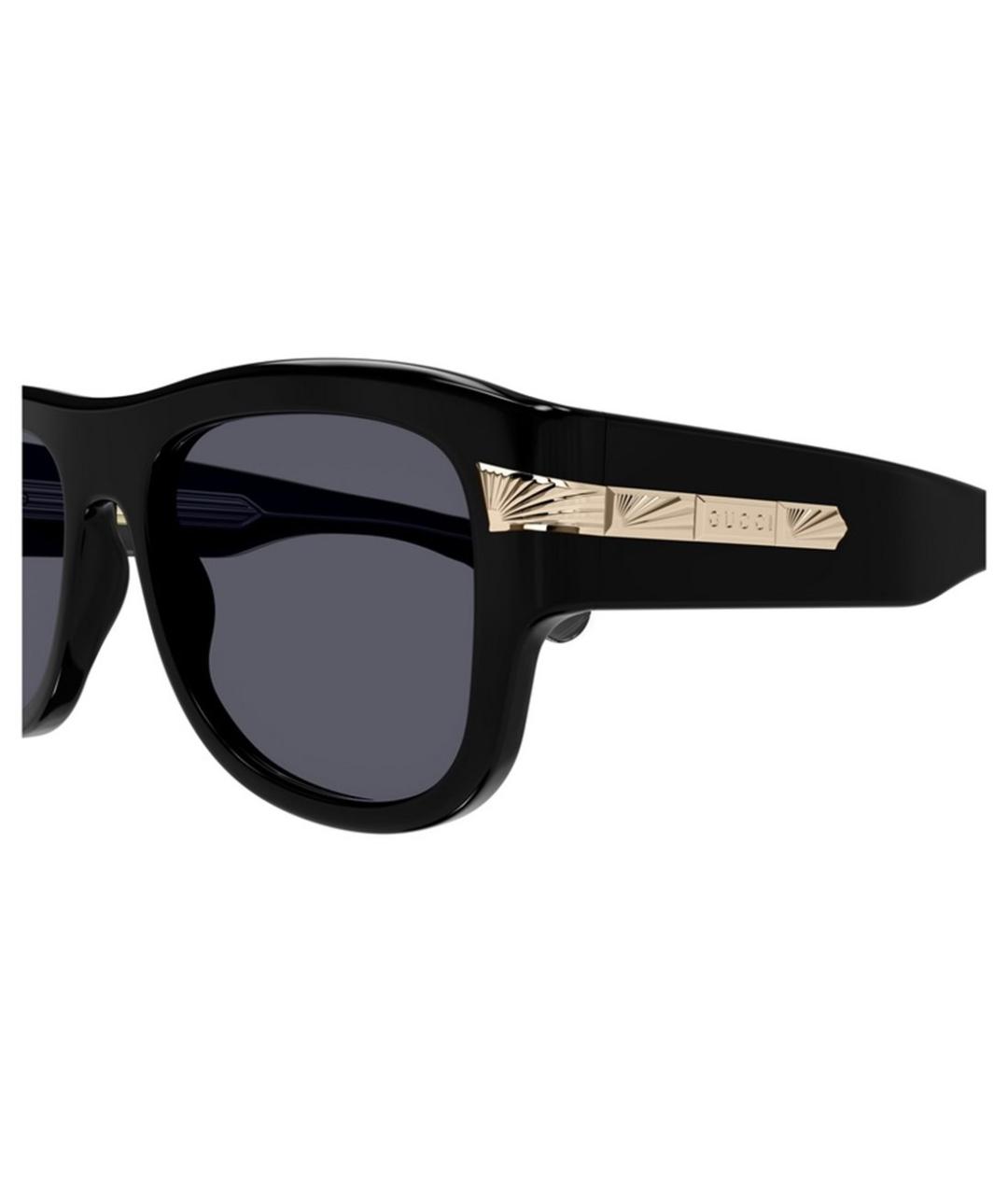 GUCCI Черные пластиковые солнцезащитные очки, фото 3