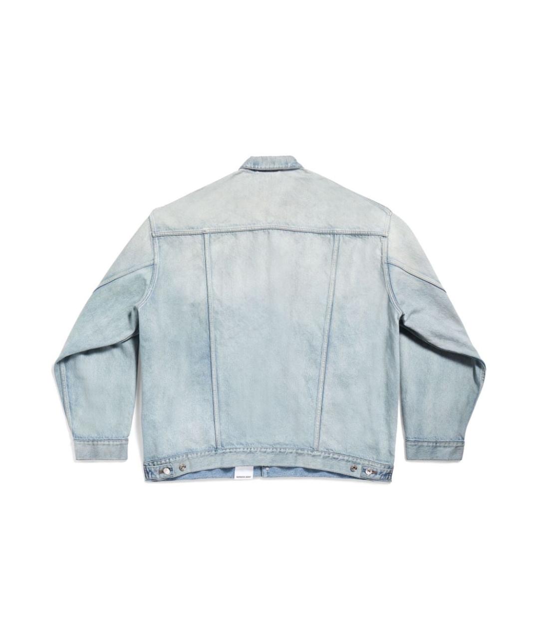 BALENCIAGA Синяя хлопковая куртка, фото 2